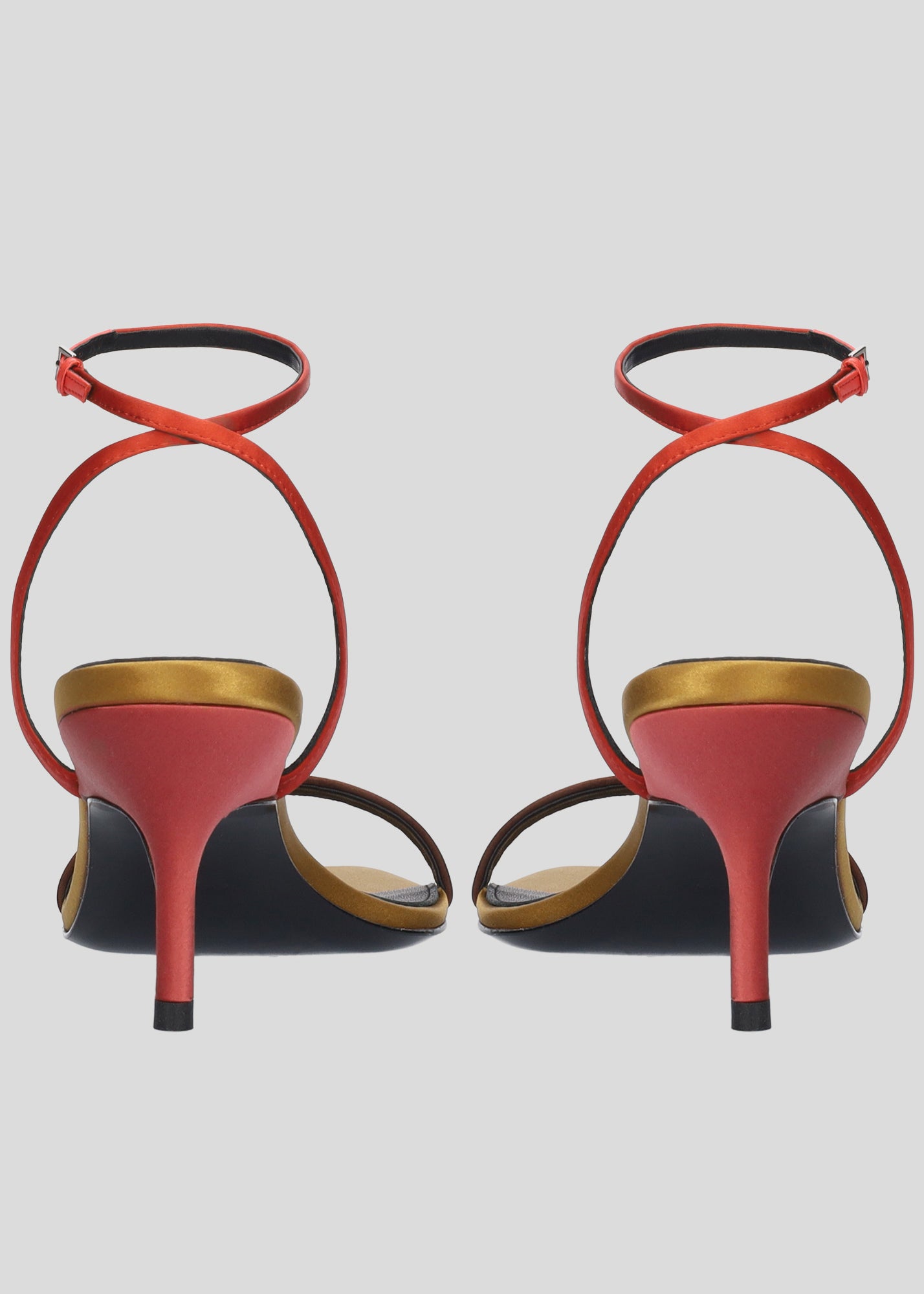 SANDALIA TACÓN LOLA CRUZ MOSTAZA