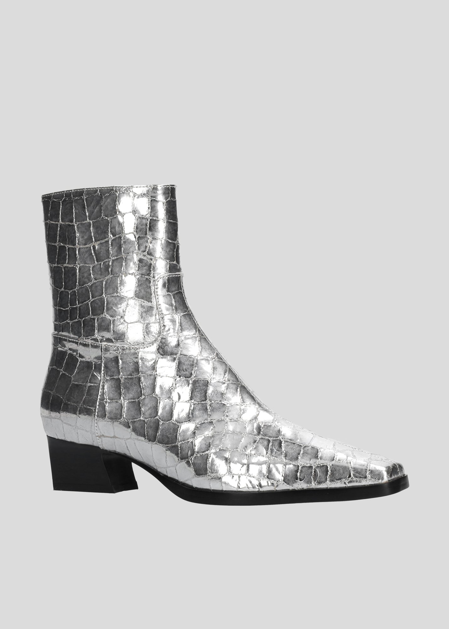 BOOTIES METALLIC COCO SILVER