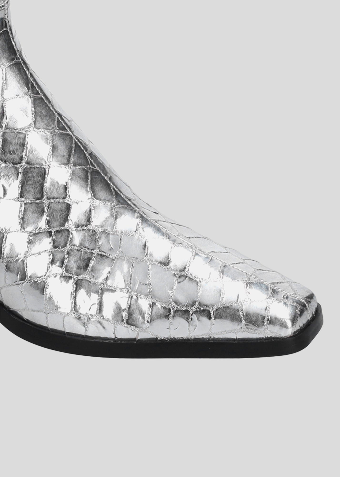 BOOTIES METALLIC COCO SILVER