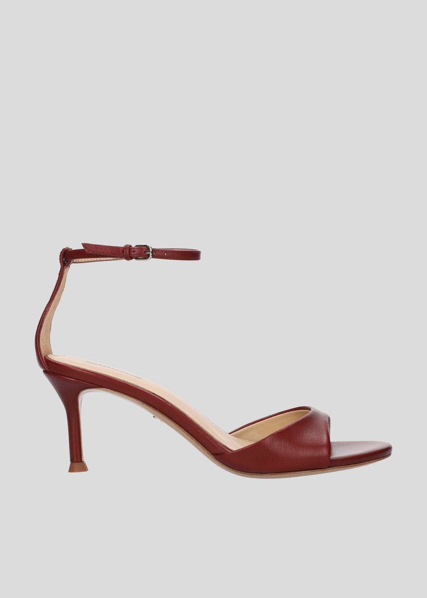 SANDALIA TACÓN BRANDI BURGUNDY