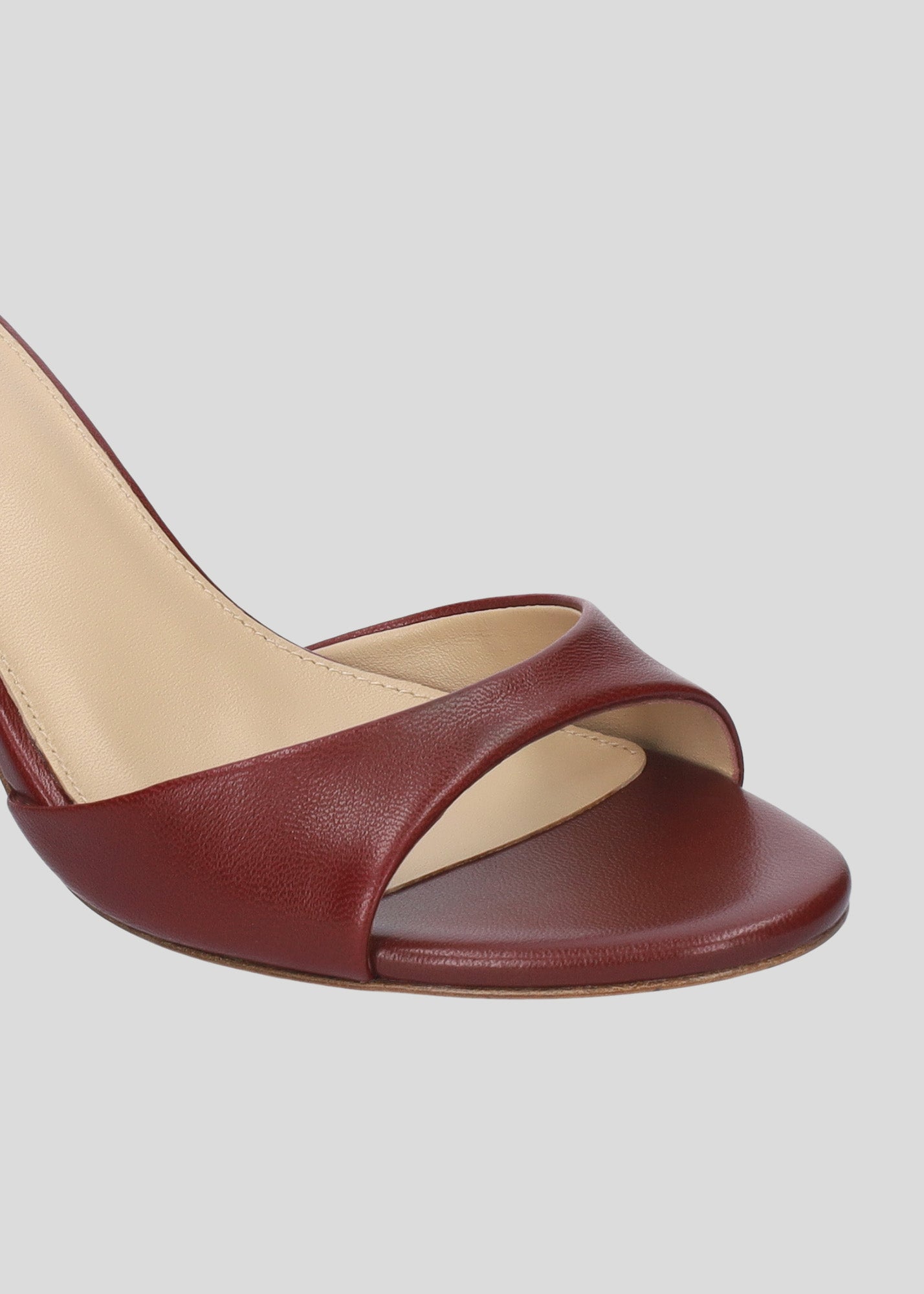 SANDALIA TACÓN BRANDI BURGUNDY