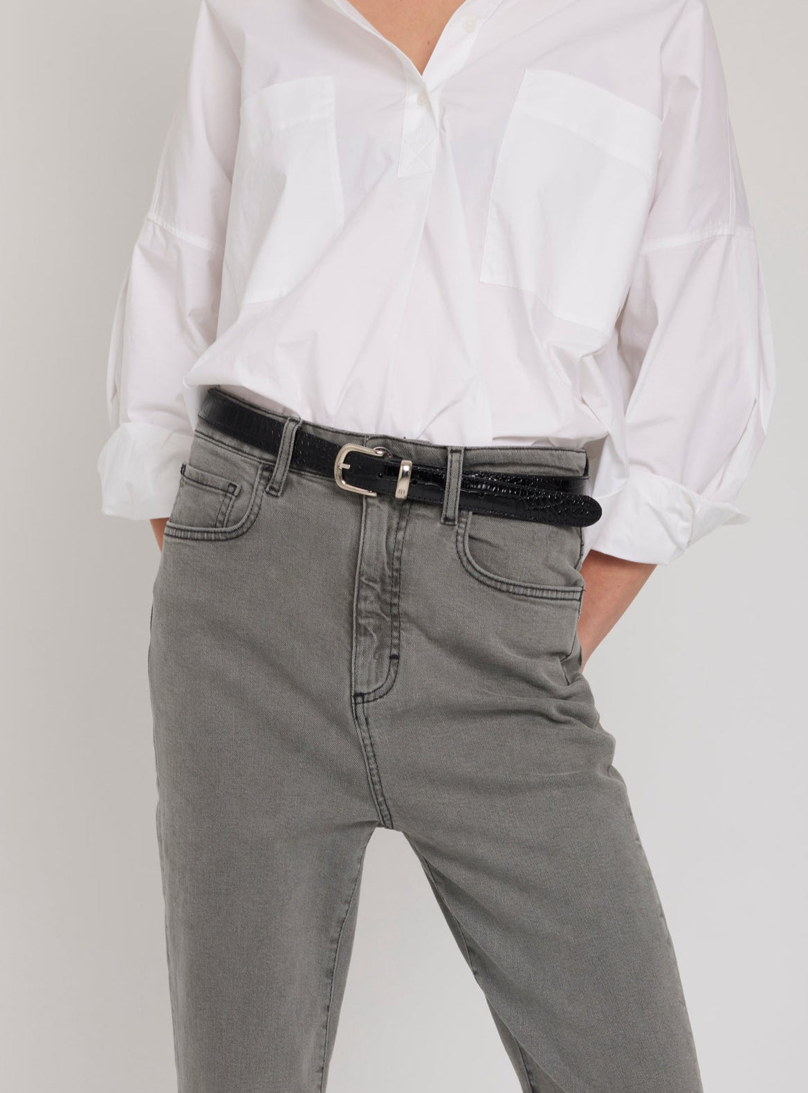 BELT ANDREA BLACK&SILVER