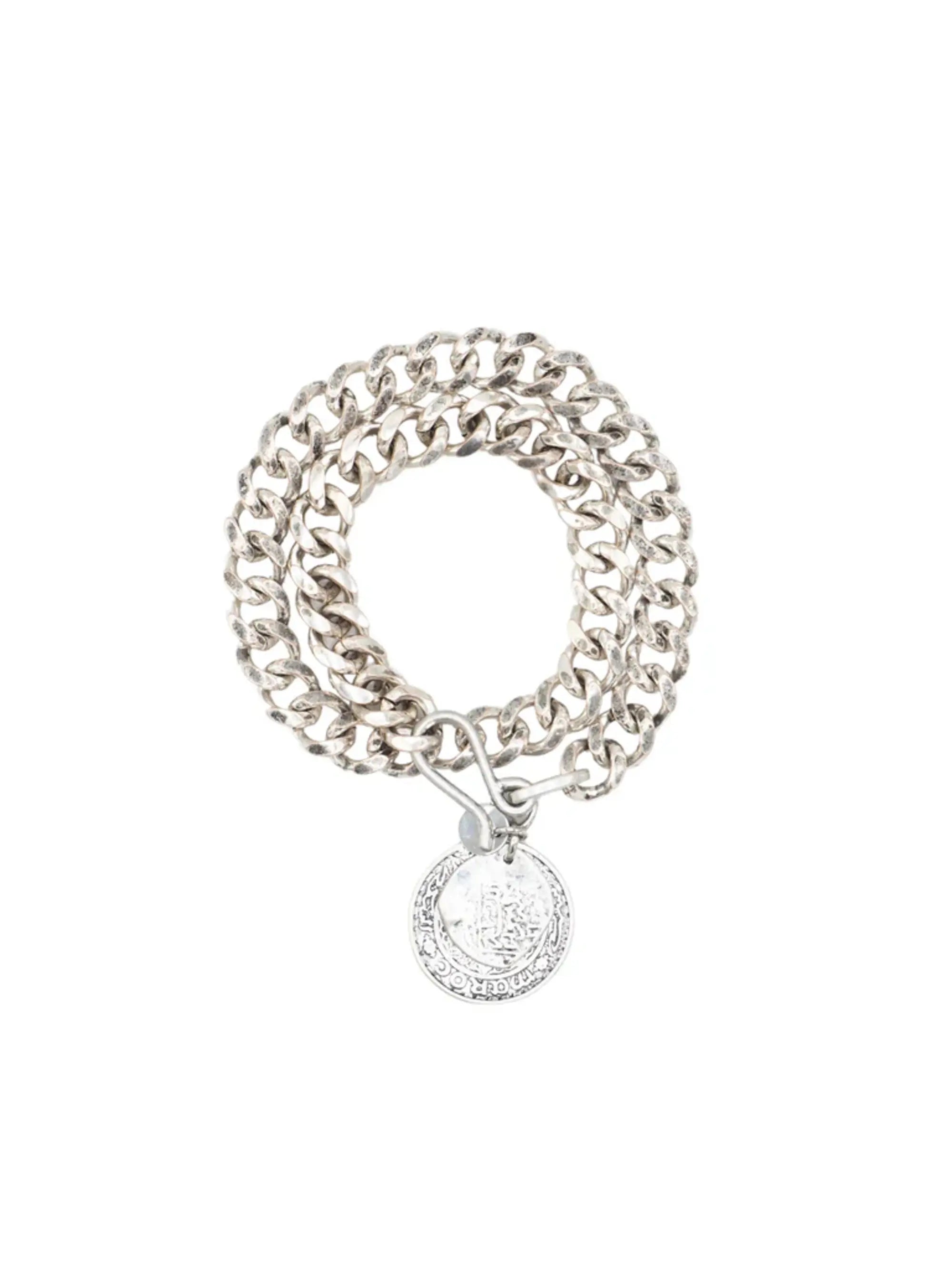2 CHAINS BRACELET plata