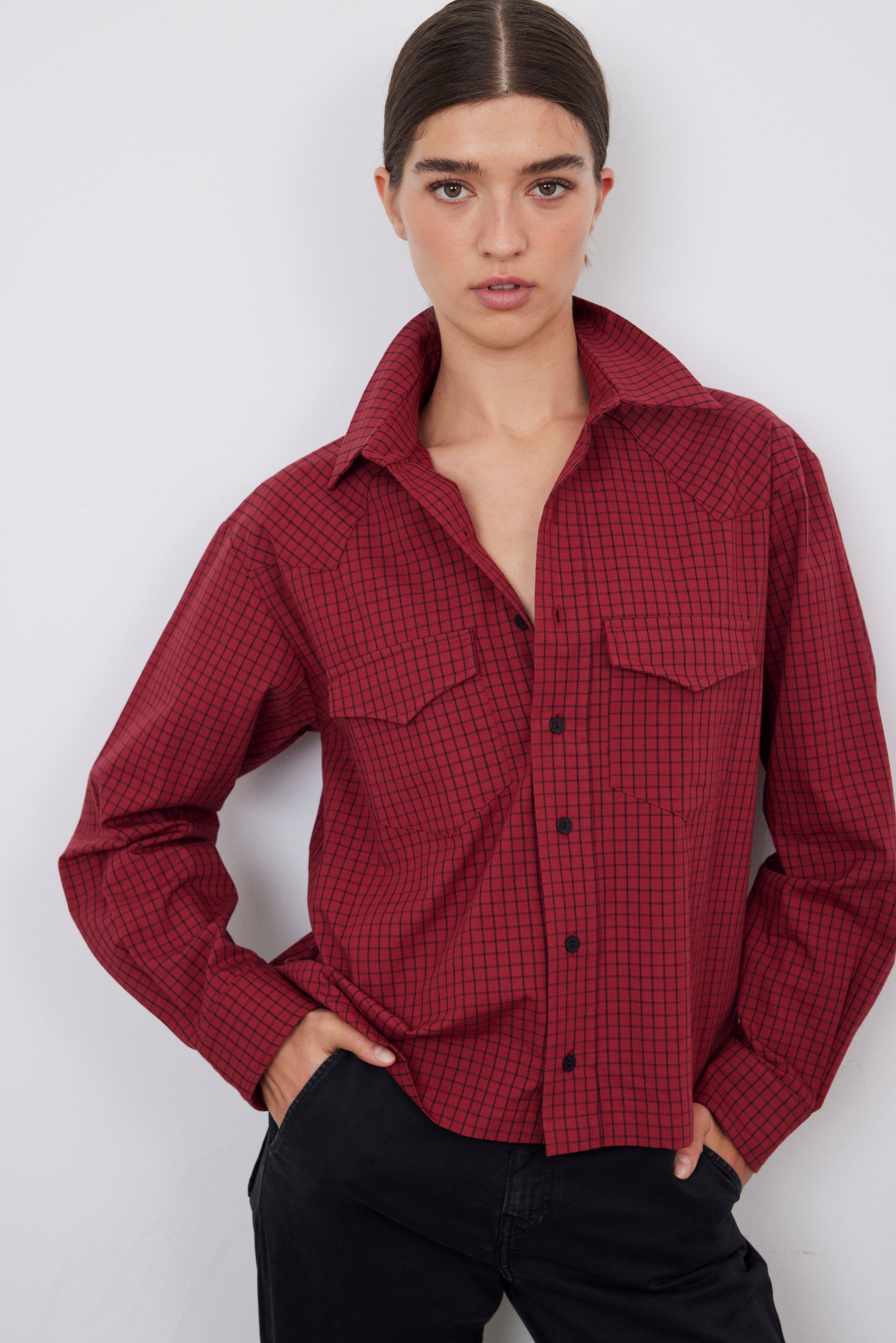 ADRIANA RED SHIRT