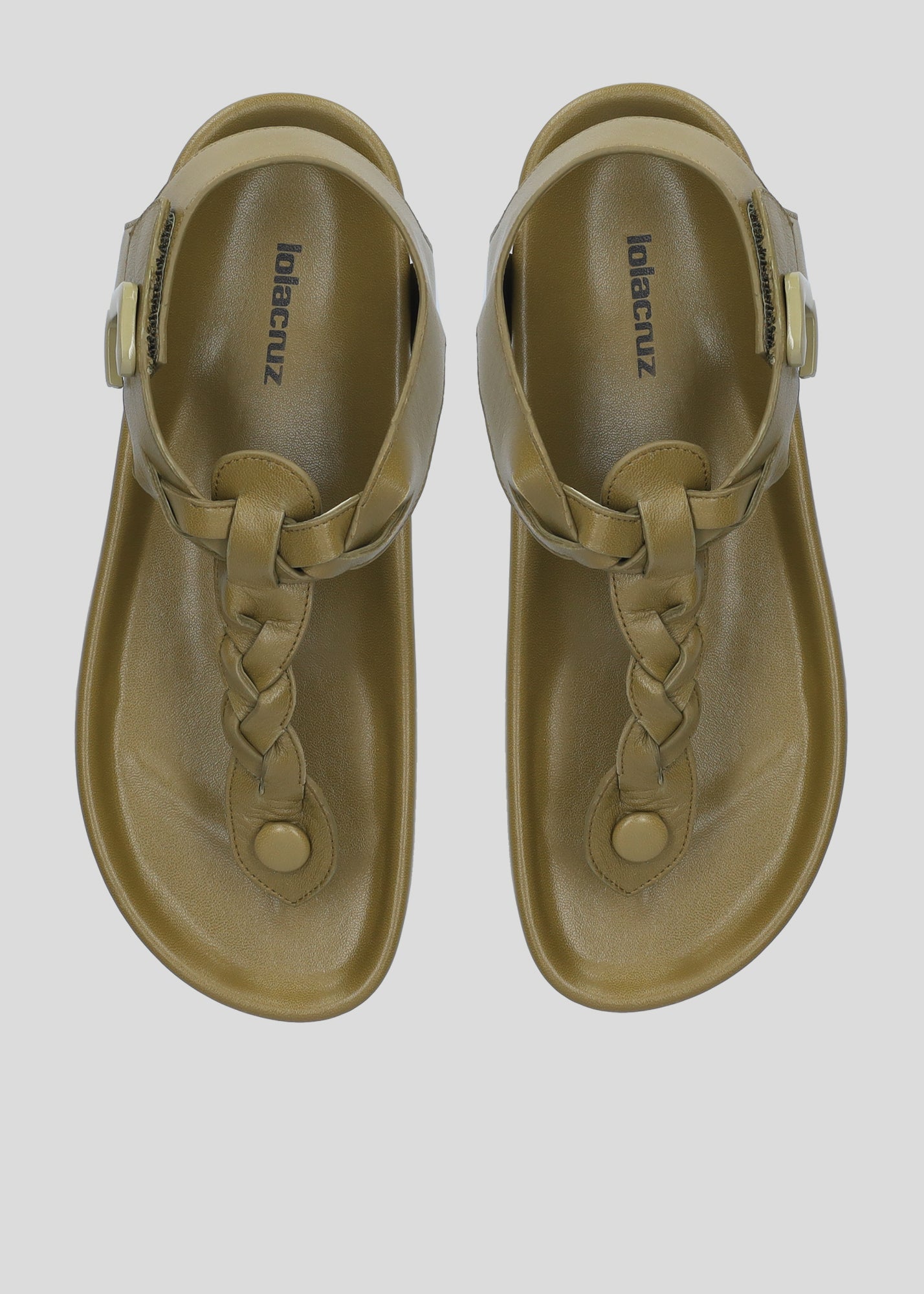 SANDALS NAPA SHINY OLIVA