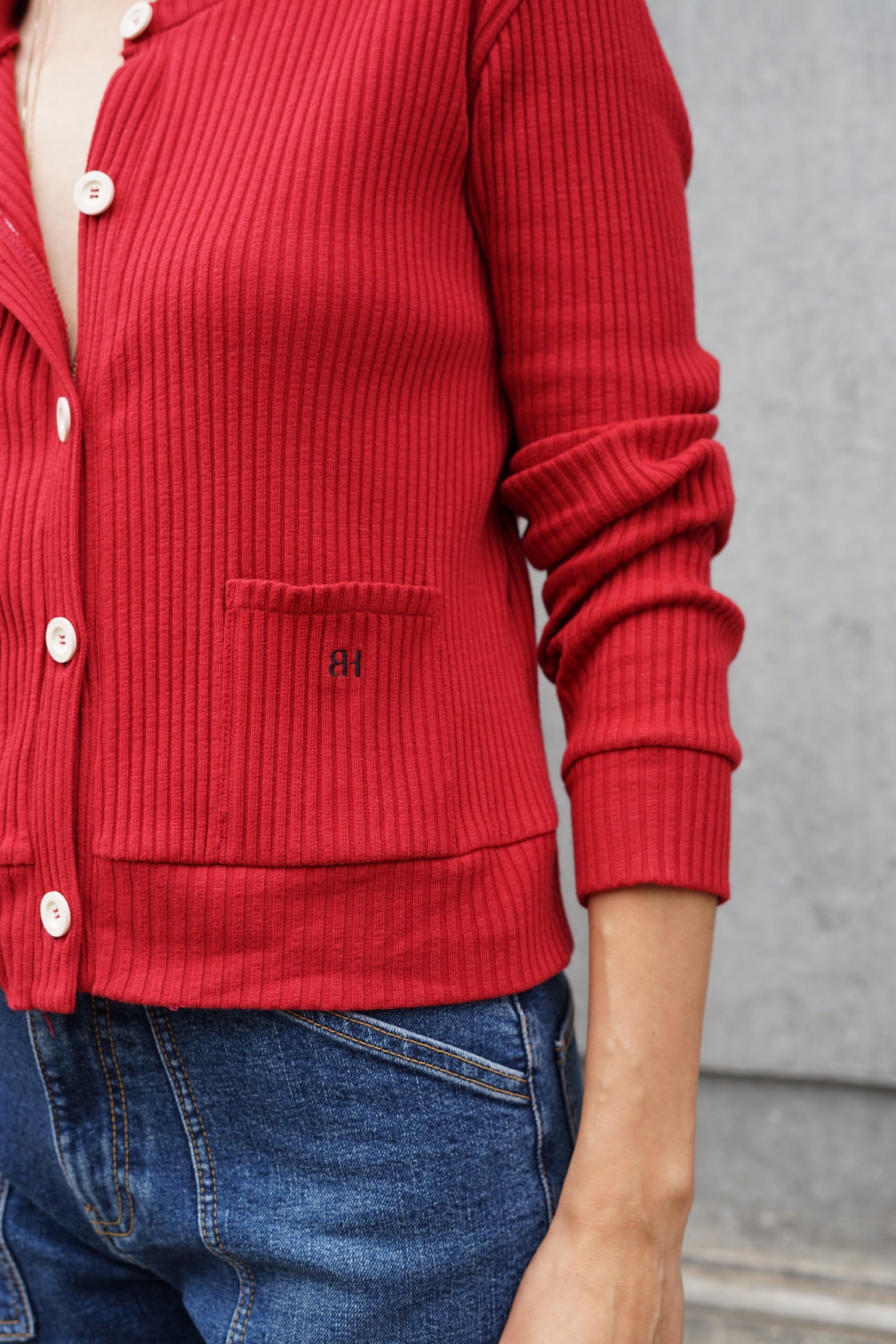 XIMENA RED CARDIGAN