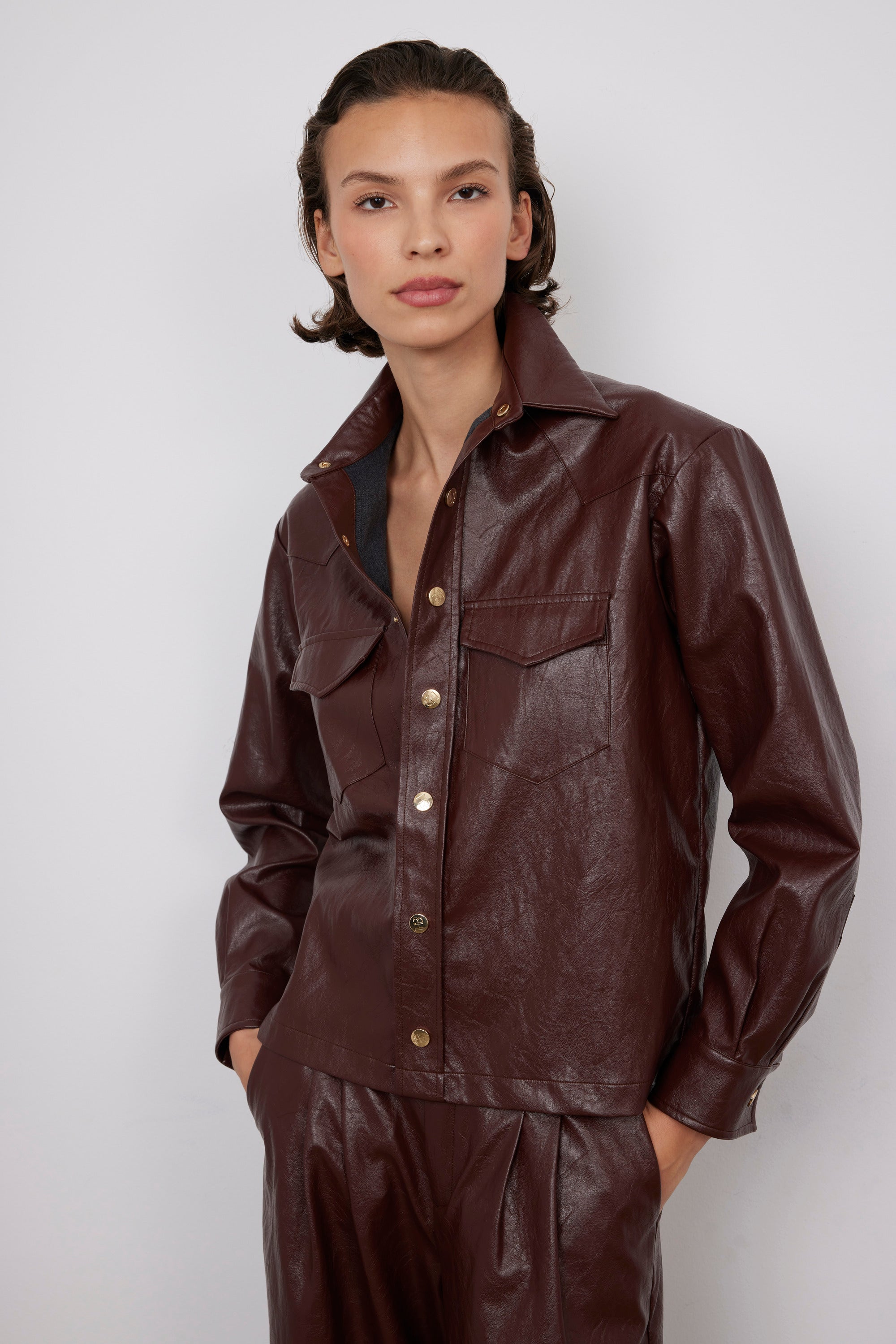 SHIRT ADRIANA COGNAC