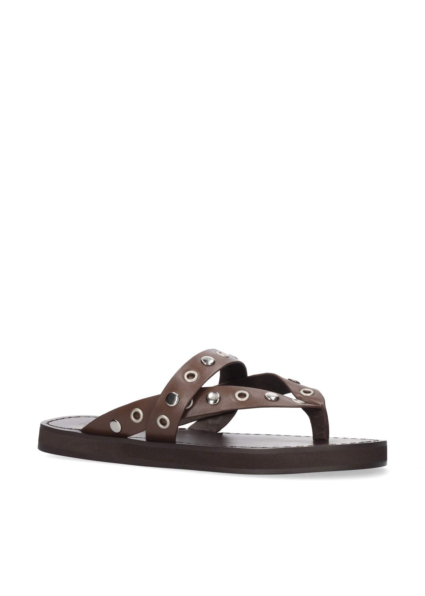 VIVIENNE FLAT SANDAL BROWN