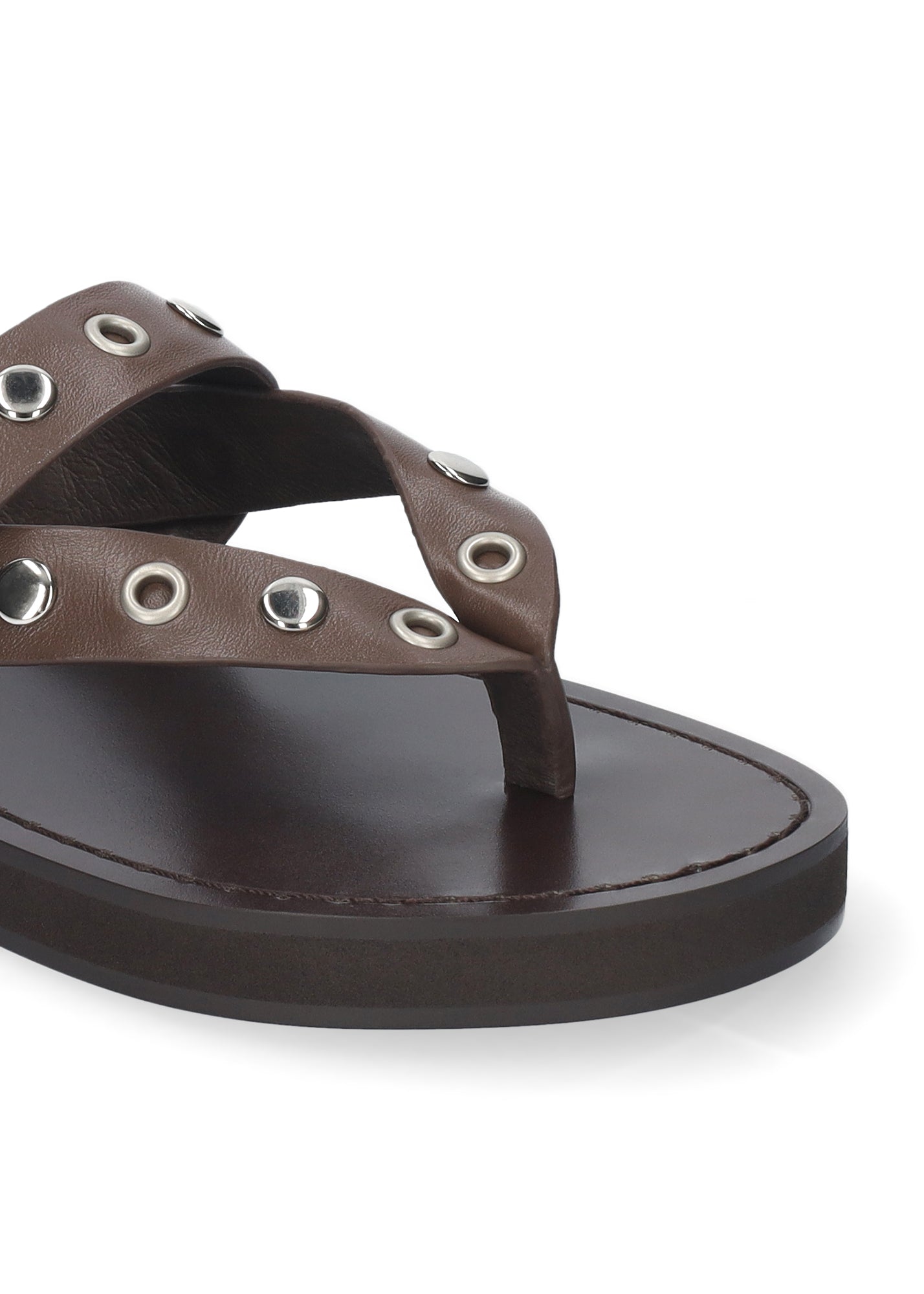 VIVIENNE FLAT SANDAL BROWN