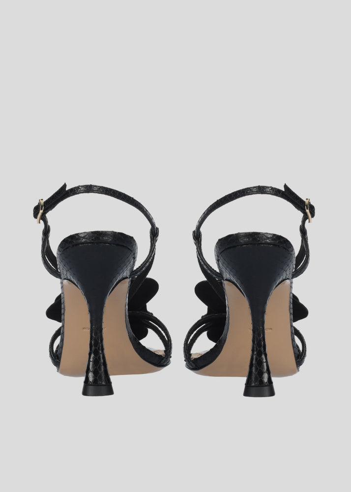 SANDALIA TULIPA BLACK