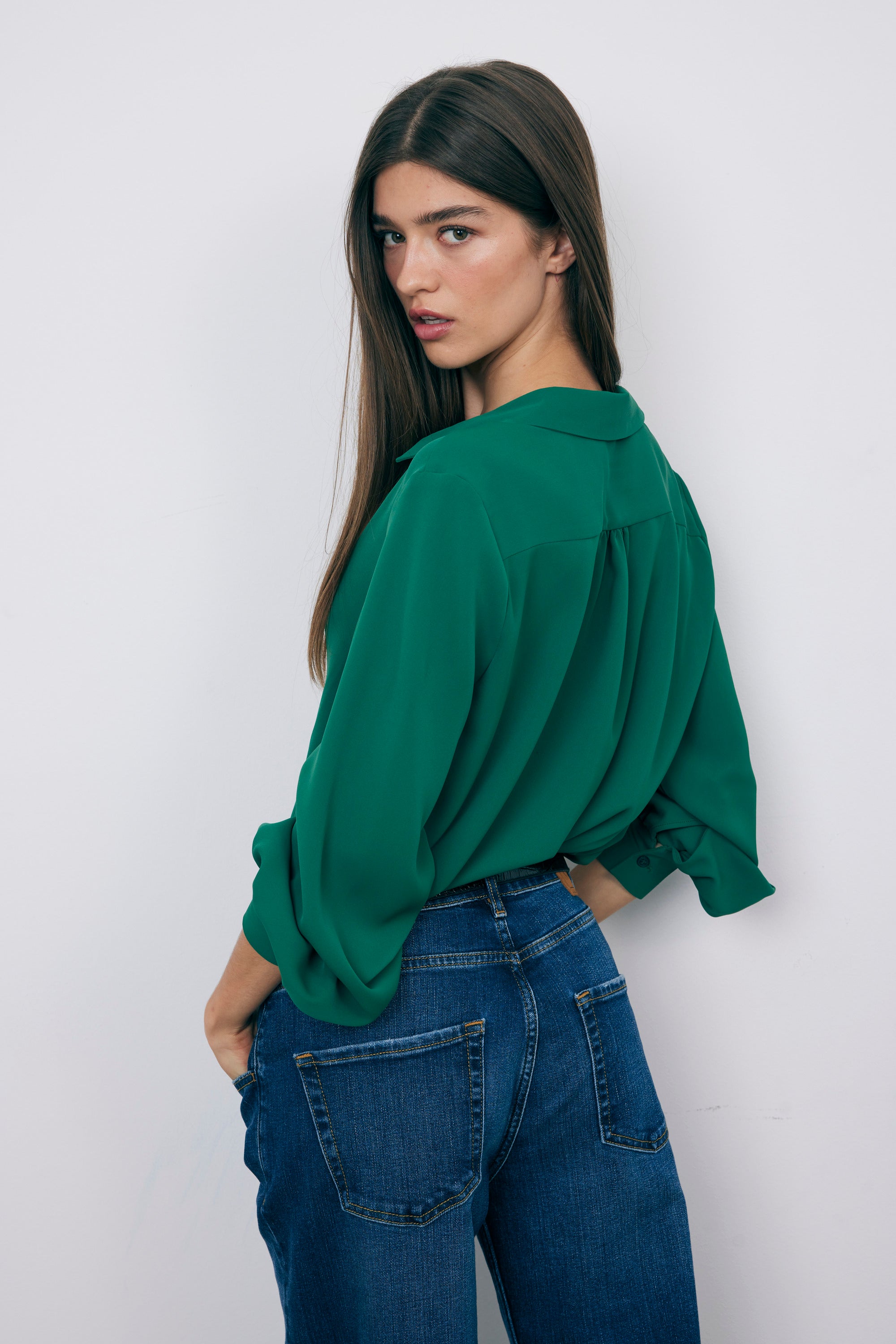 WILDA GREEN SHIRT
