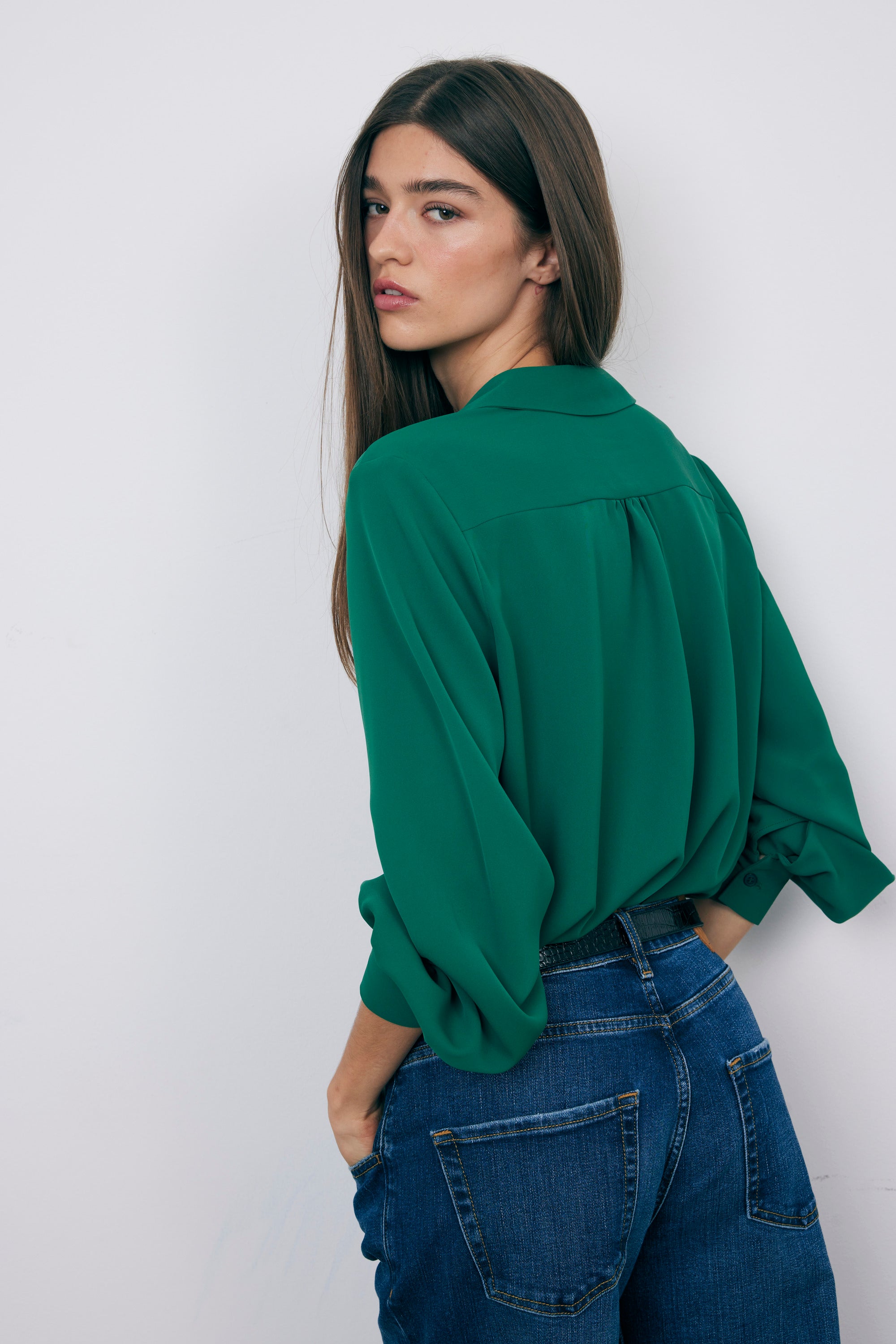 WILDA GREEN SHIRT