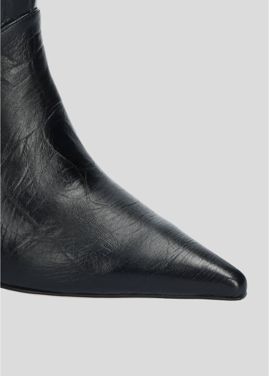 COCO LEATHER BLACK BOOTS