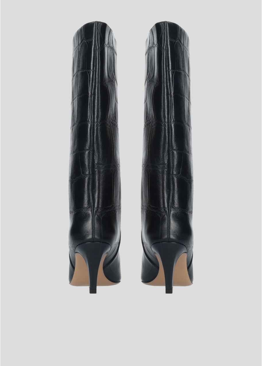 COCO LEATHER BLACK BOOTS