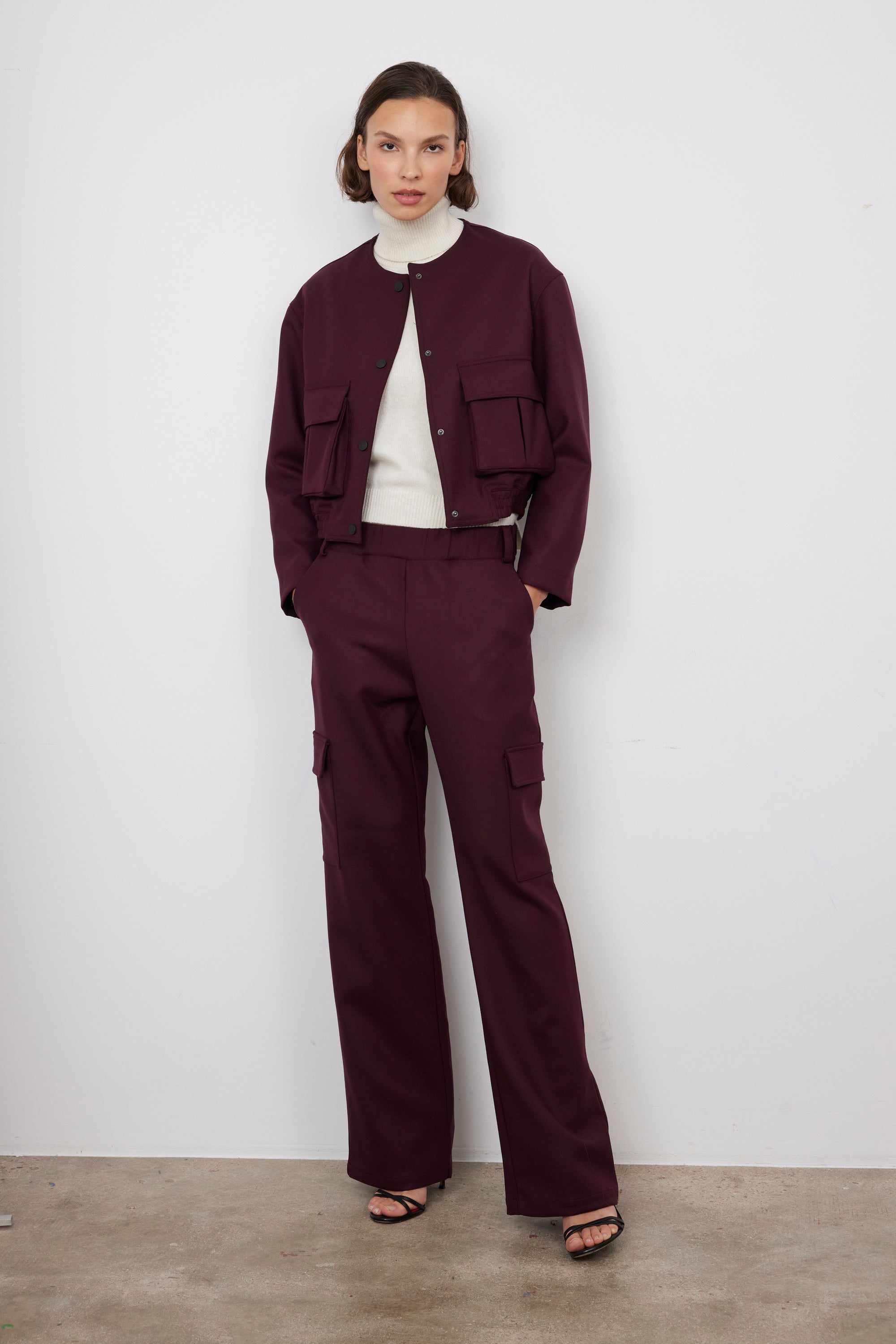 DALIA BURGUNDY PANTS