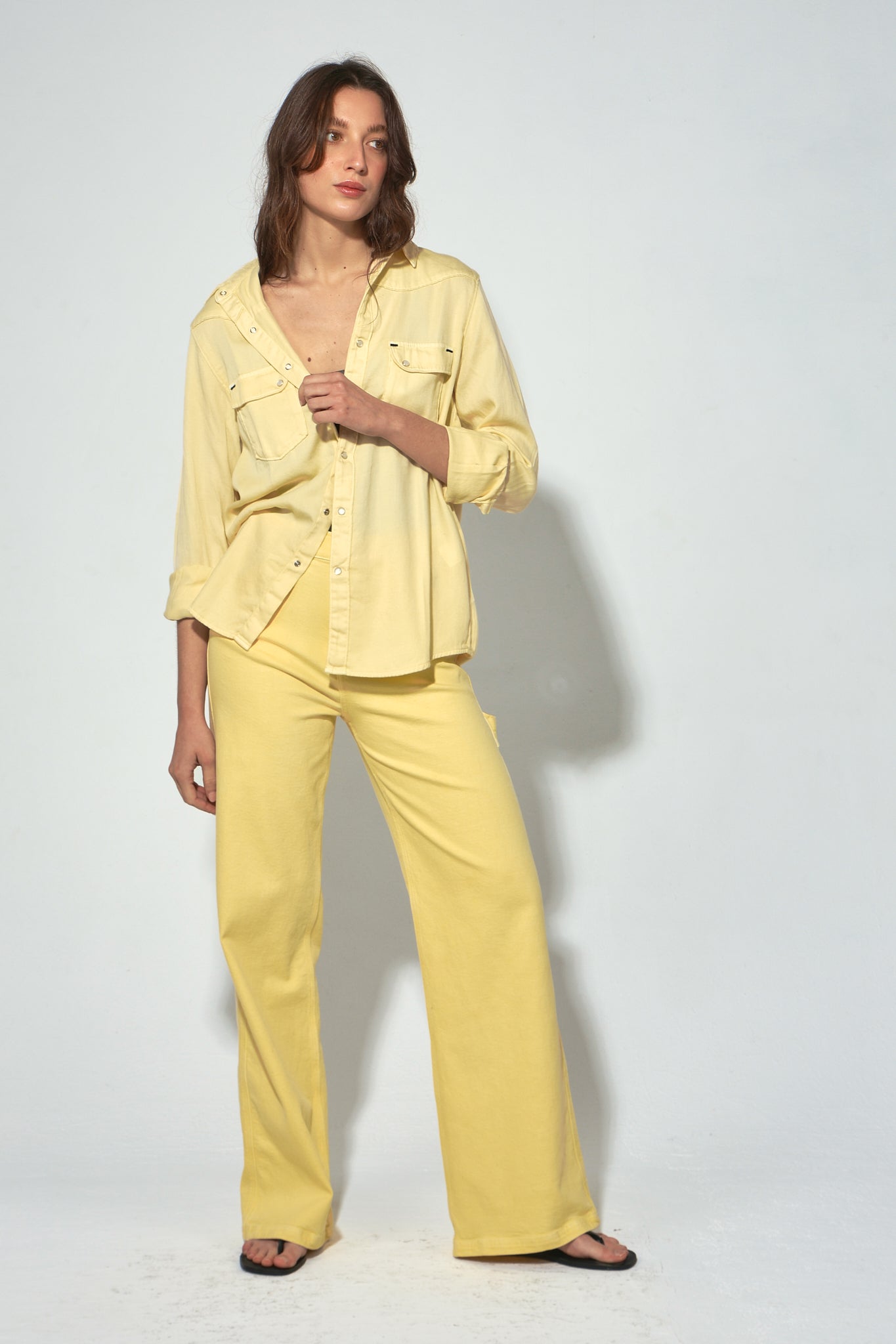 CLYDE YELLOW DENIM SHIRT