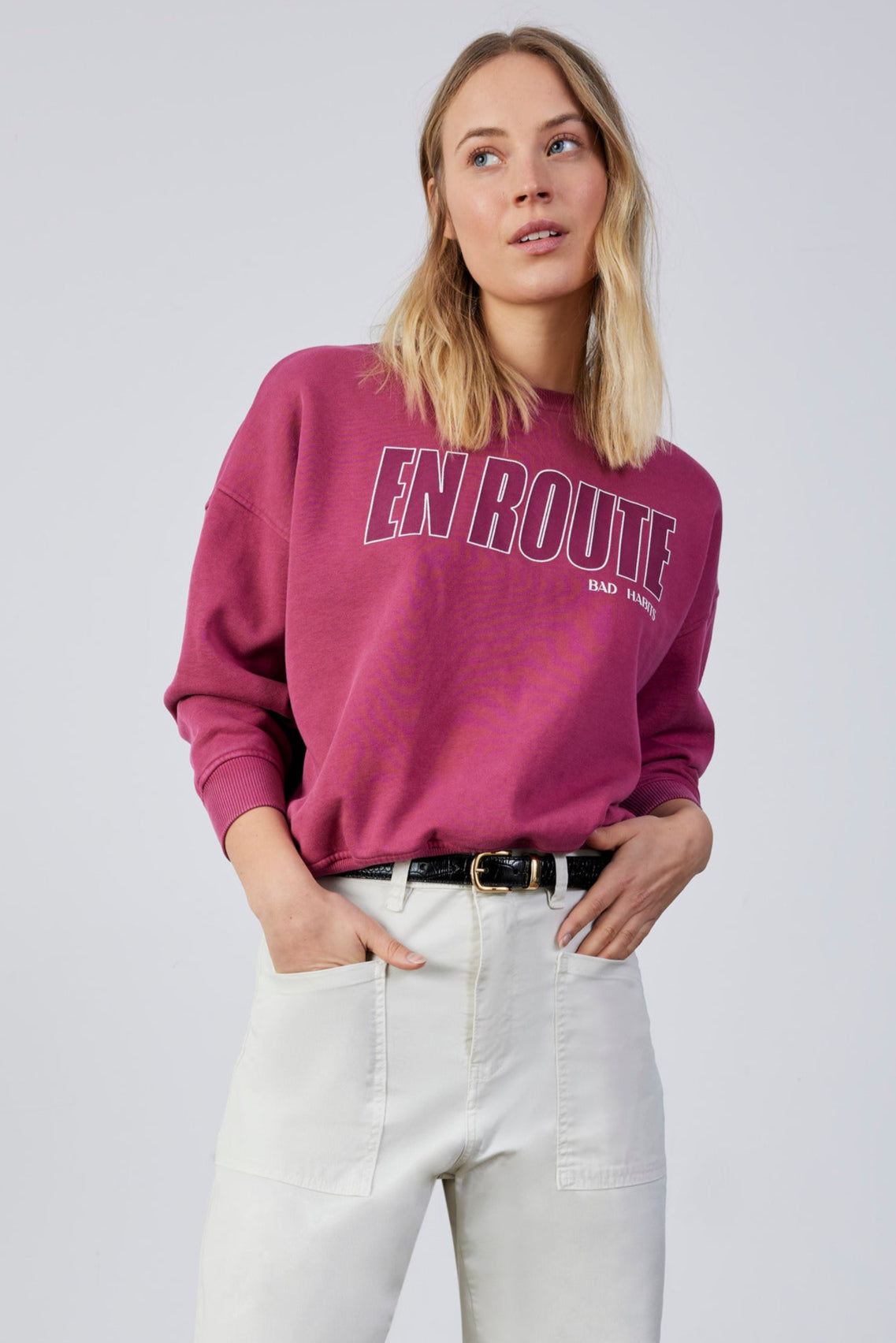 SWEATSHIRT ROUTE PINK