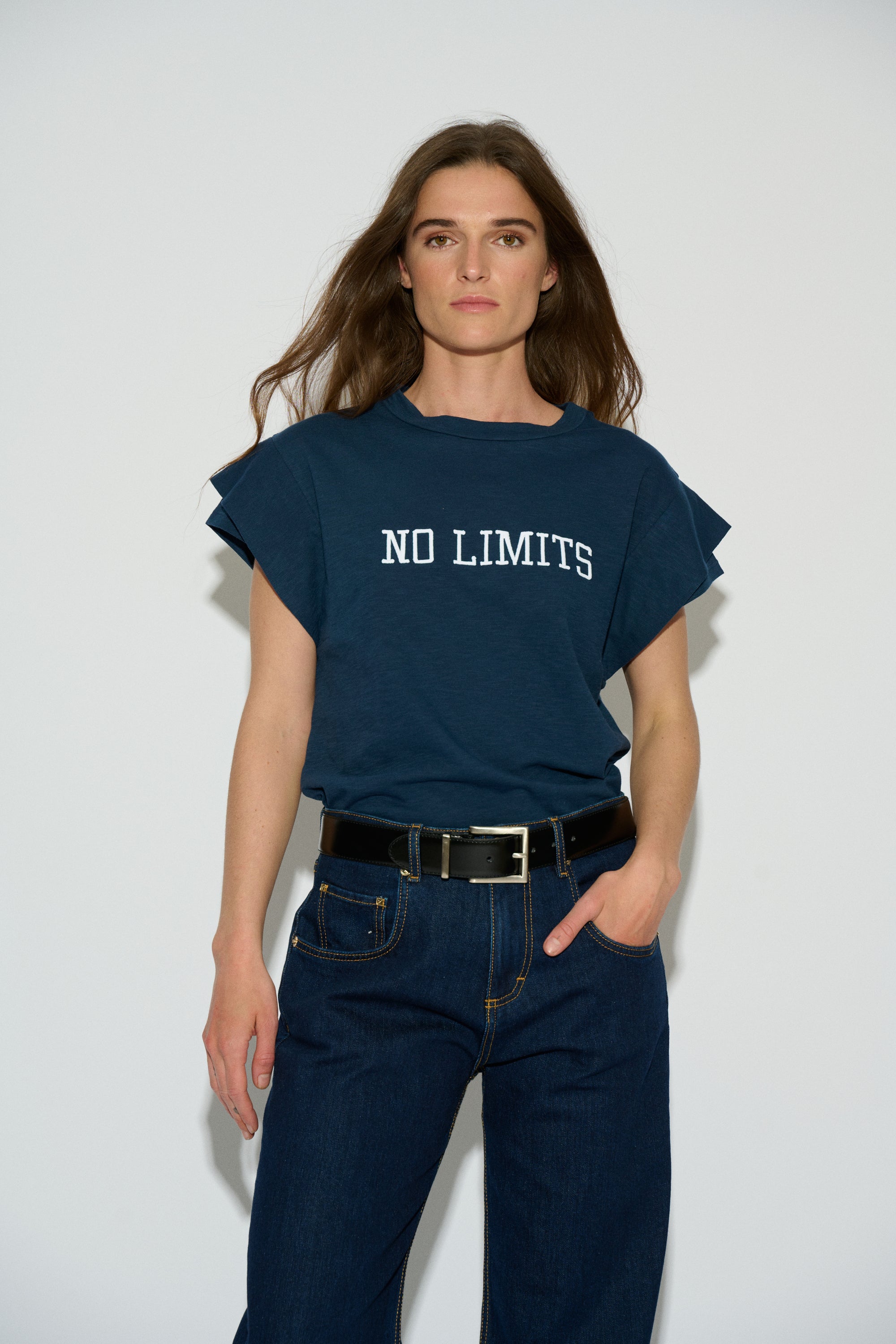 CAMISETA LIMITS DOBLE MANGA NAVY