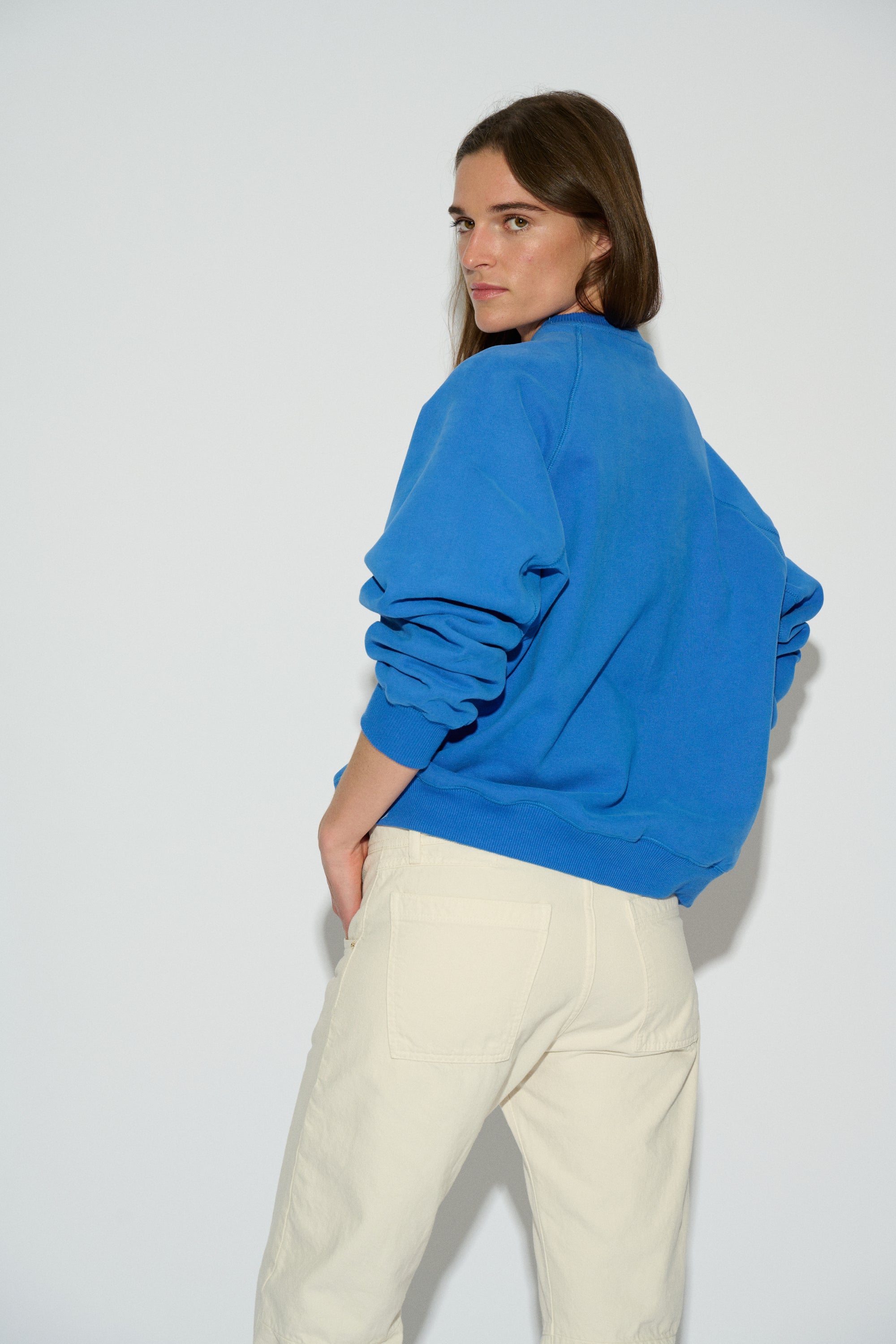 SUDADERA CADAQUES OVERSIZE AZUL