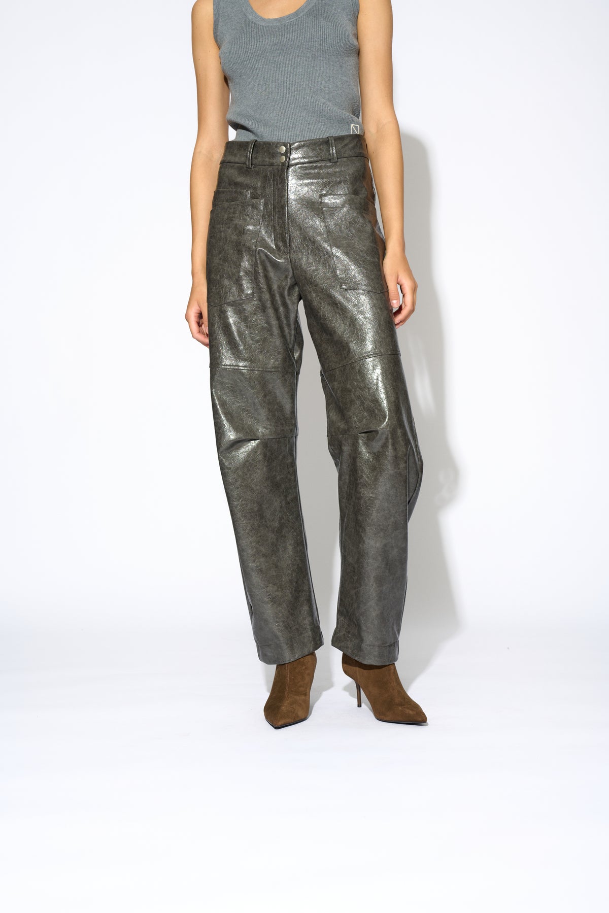 PANTALÓN AURELIA PIEL GRIS