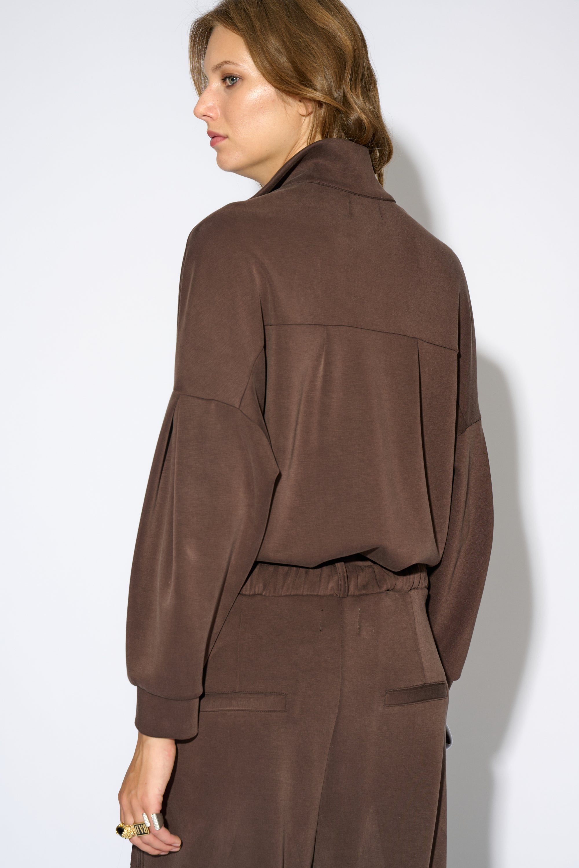 BEGOÑA OVERSIZE BROWN SHIRT
