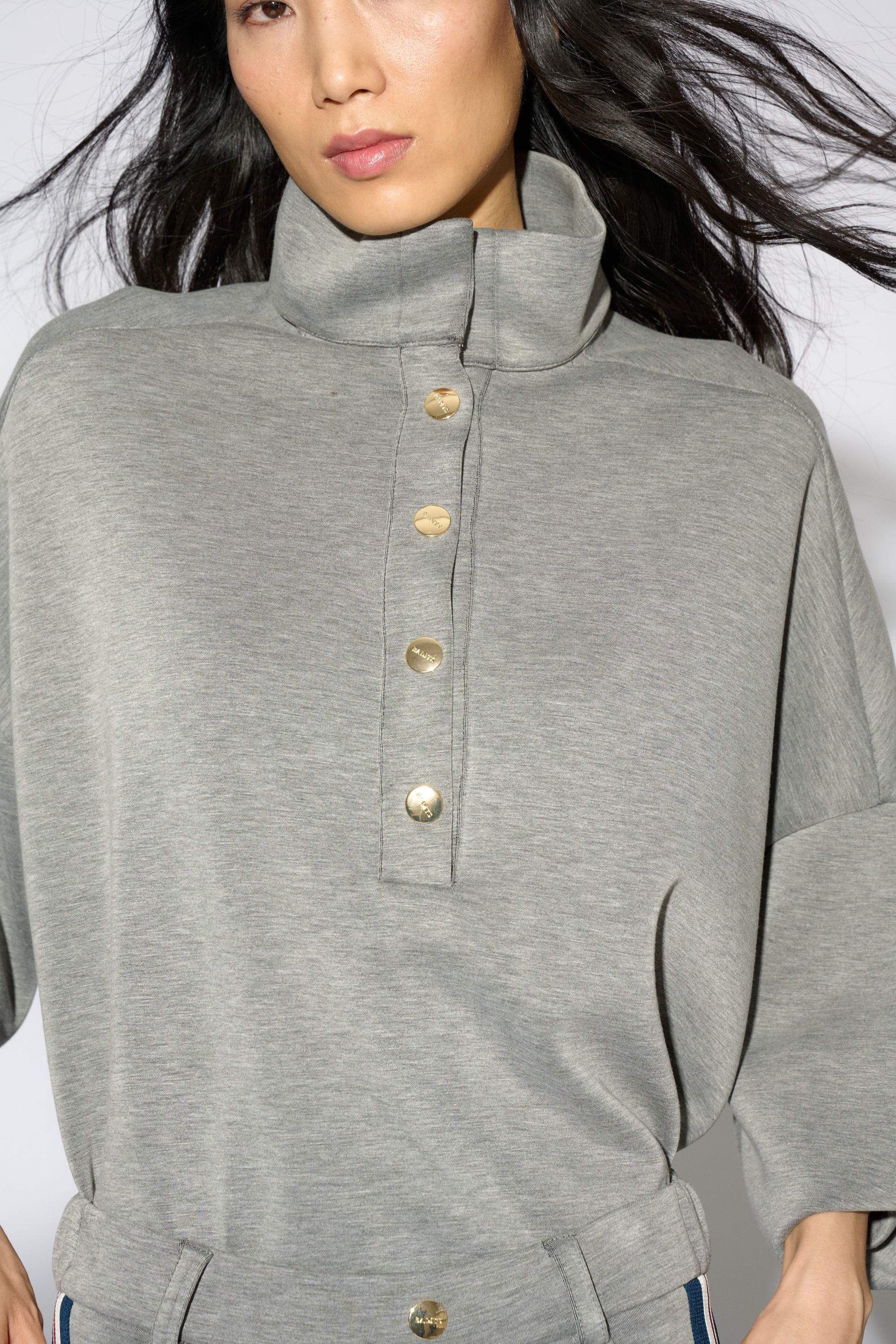BEGOÑA OVERSIZE GREY SHIRT
