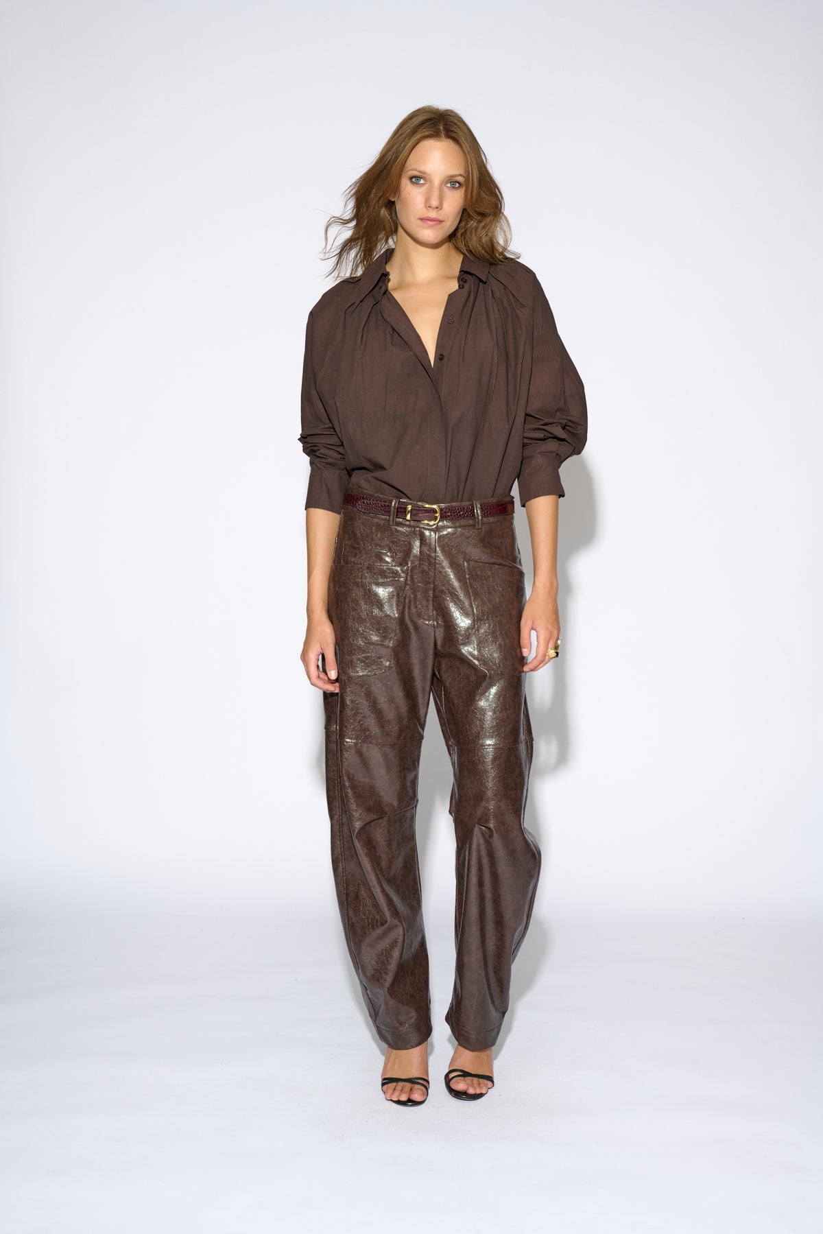 PANTALÓN AURELIA PIEL MARRÓN