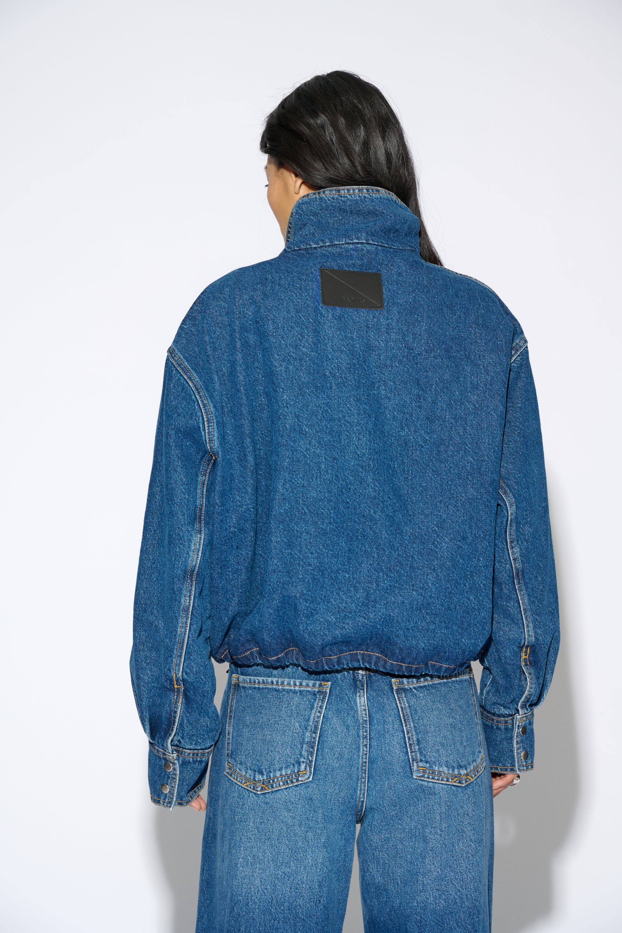 MARIOLA OVERSIZE DENIM BOMBER