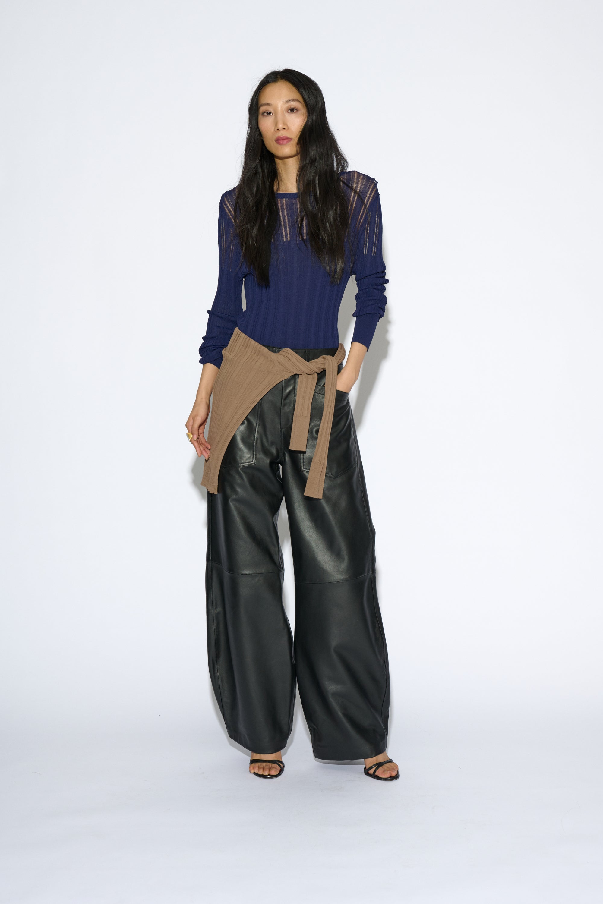 TOP SISI DESAGUJADO NAVY