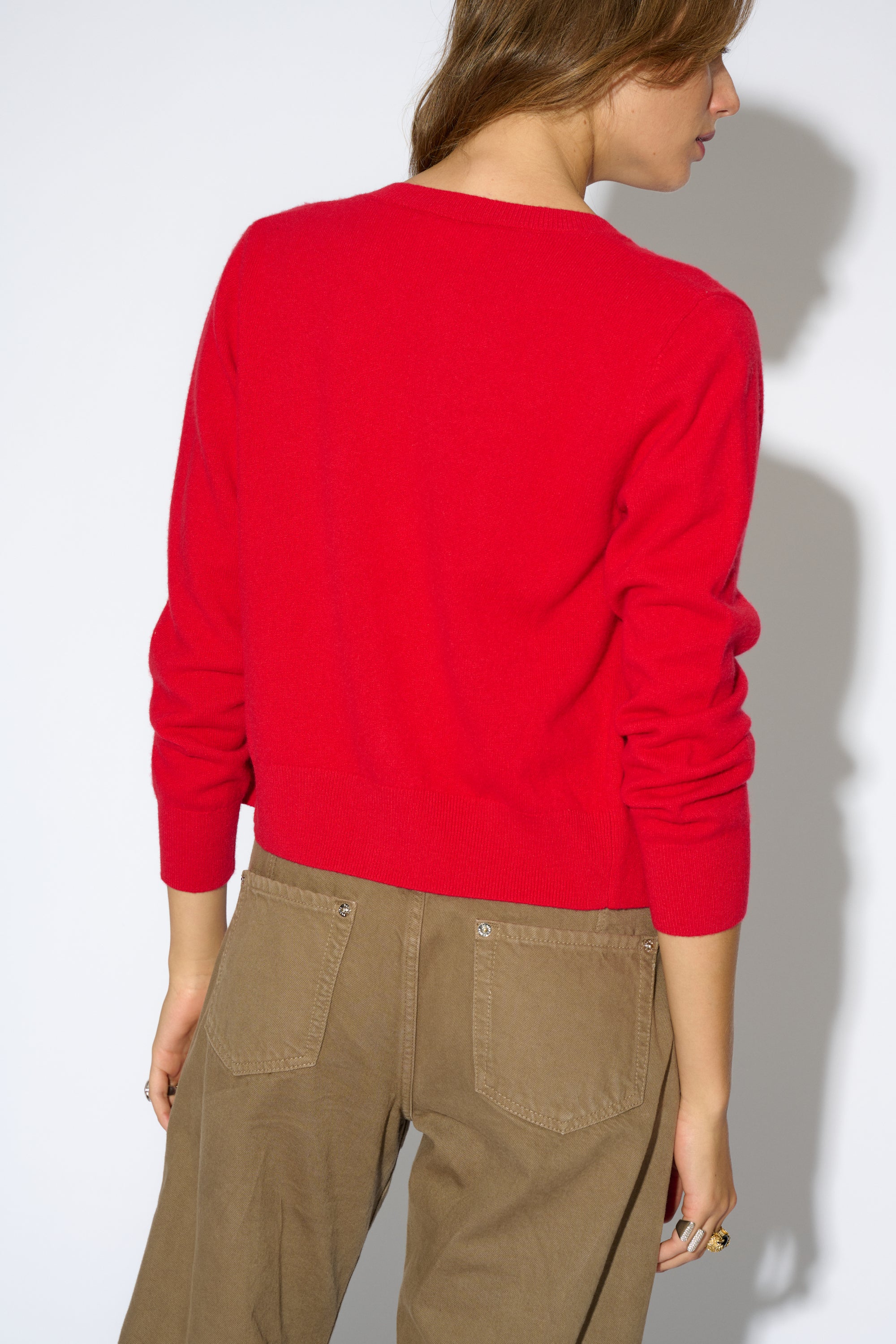 CARDIGAN LEA CASHMERE ROJO