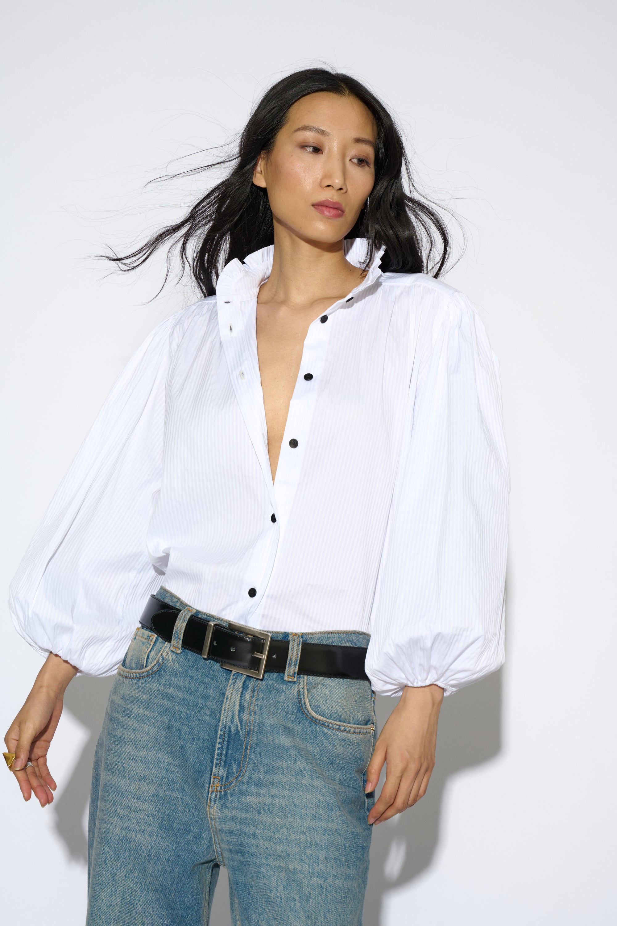 CAMISA CARLOTA POPELIN BLANCA