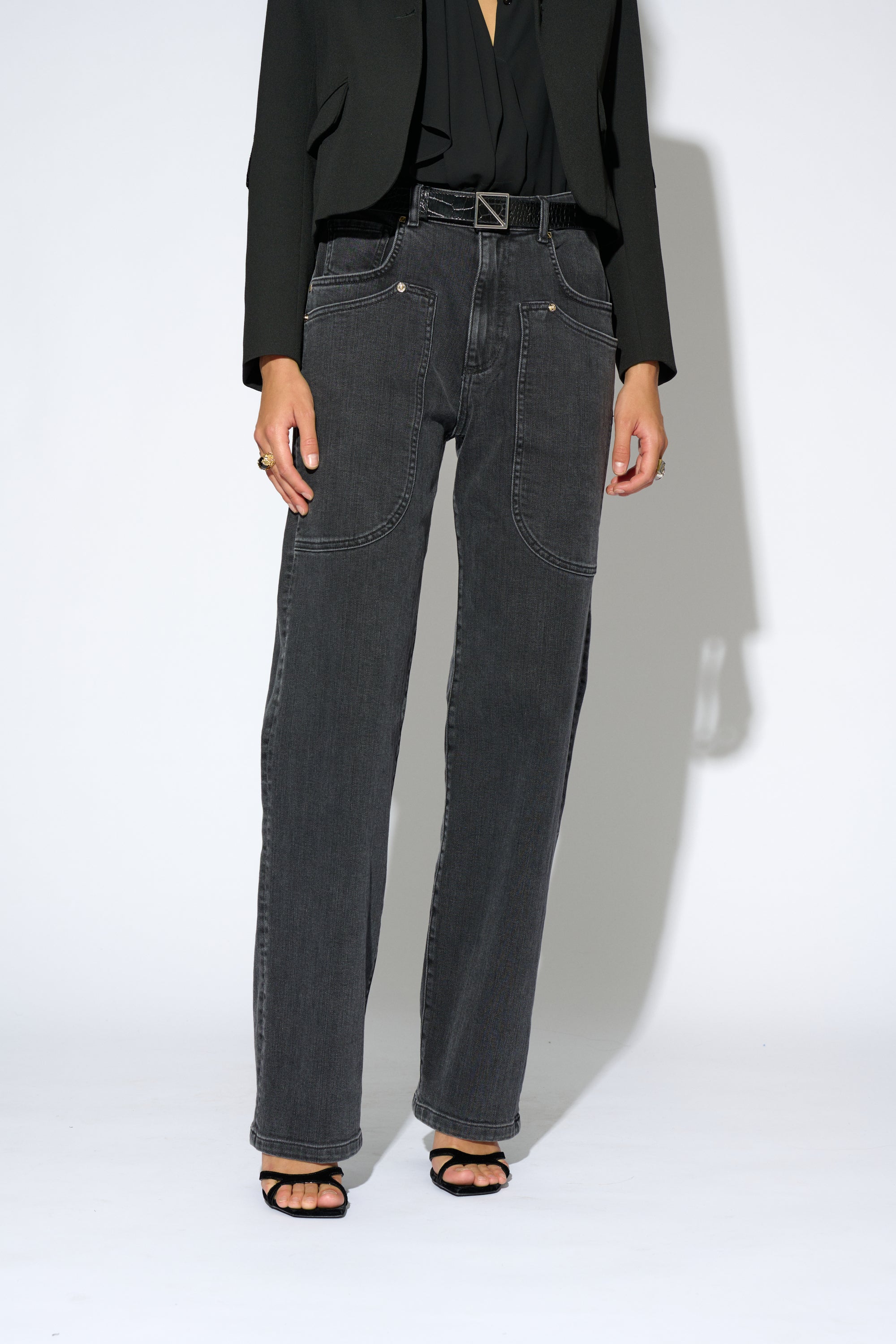 ESTER POCKETS JEANS GRAY