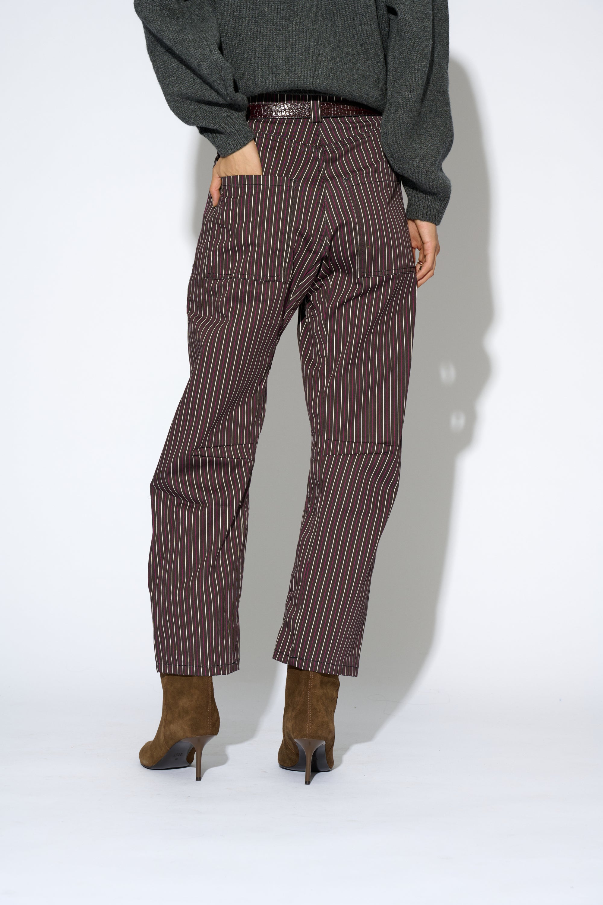 PANTALÓN BRUNA RAYA MARRÓN