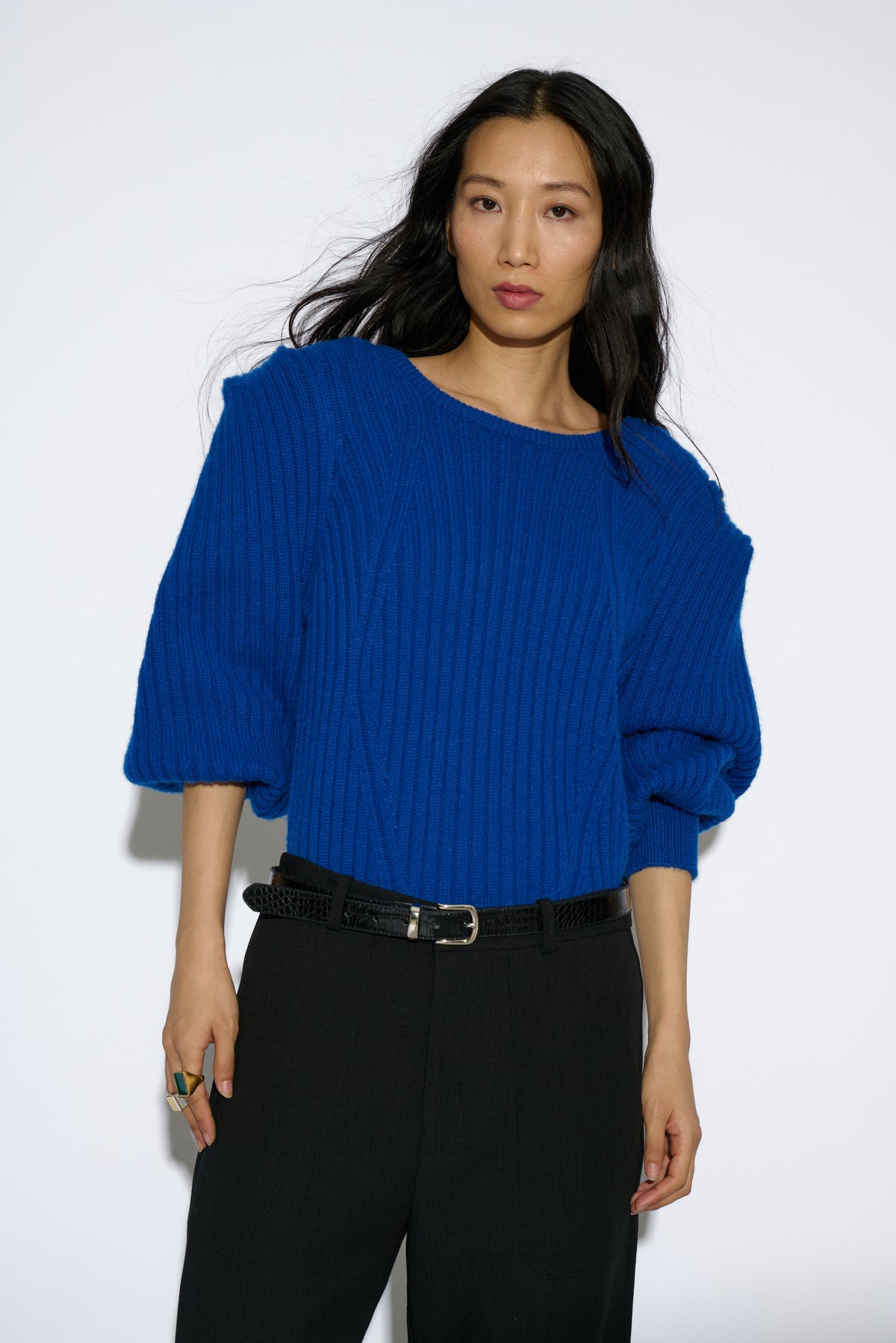 JERSEY BELINDA LANA Y CASHMERE AZUL