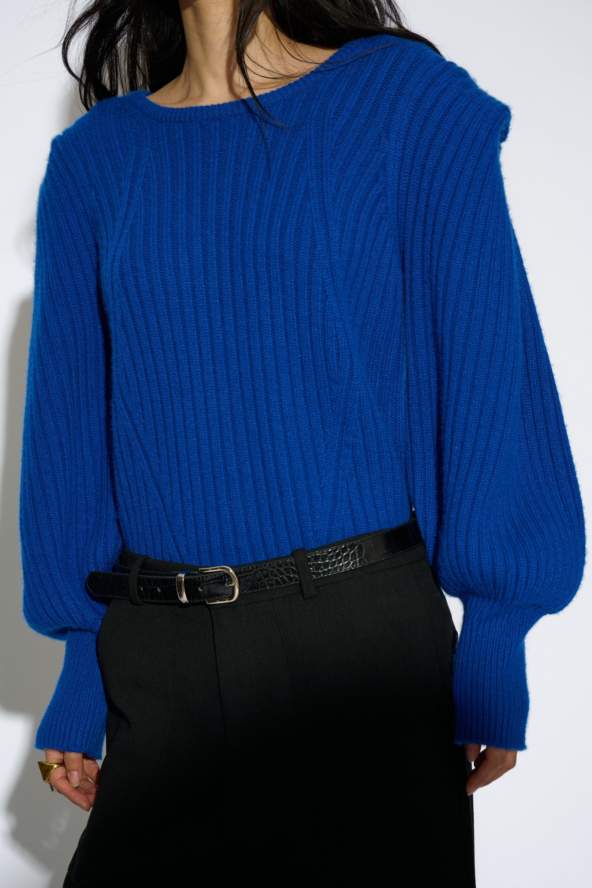 JERSEY BELINDA LANA Y CASHMERE AZUL