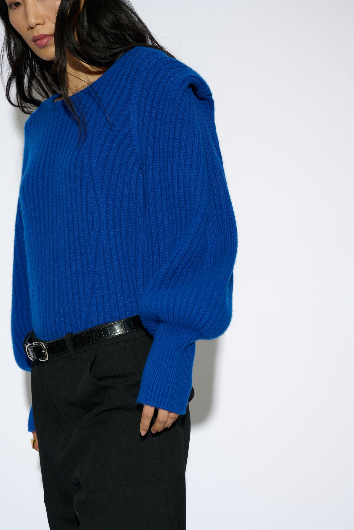 JERSEY BELINDA LANA Y CASHMERE AZUL