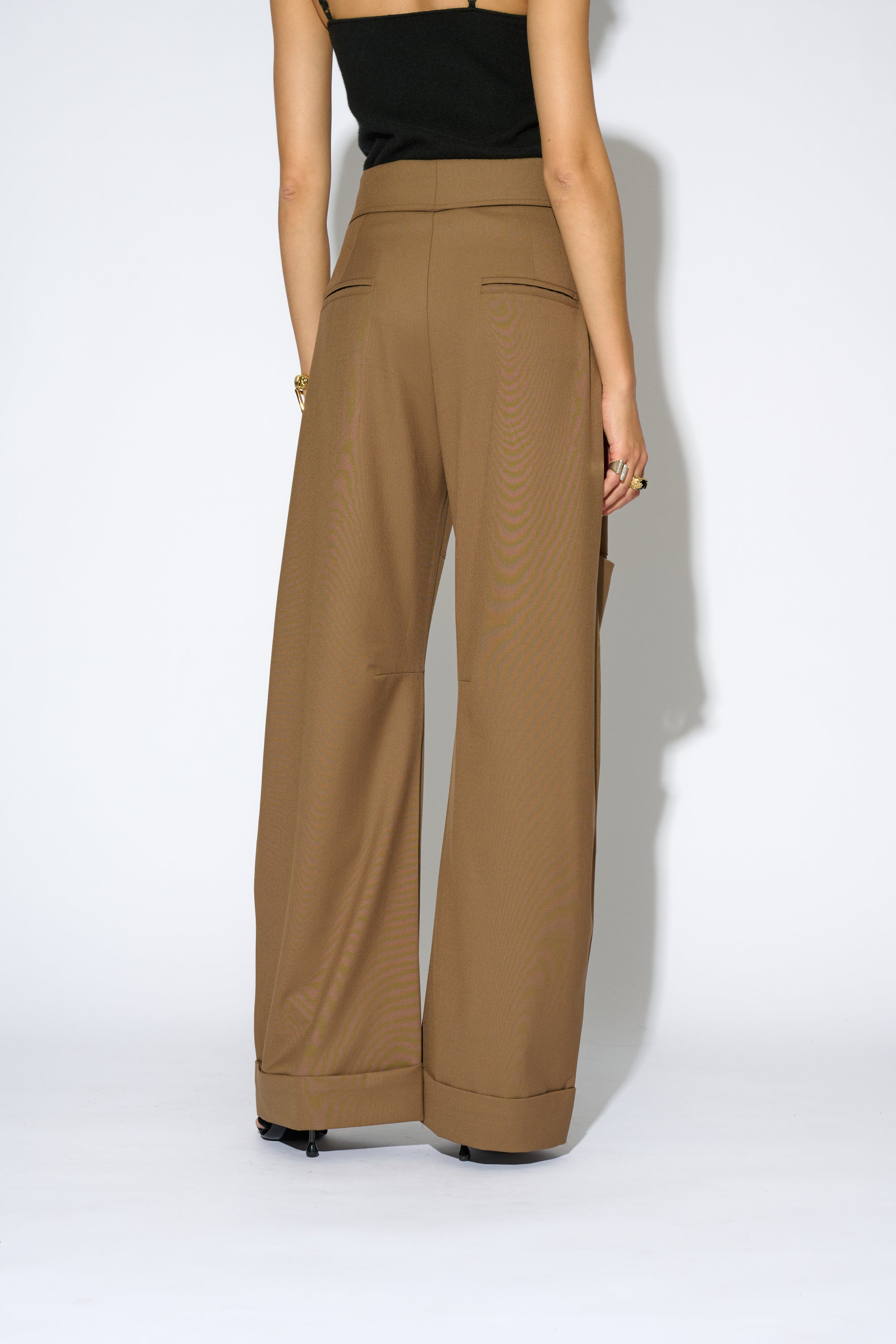 PANTALÓN CONSTANZA CINTURILLA MARRÓN