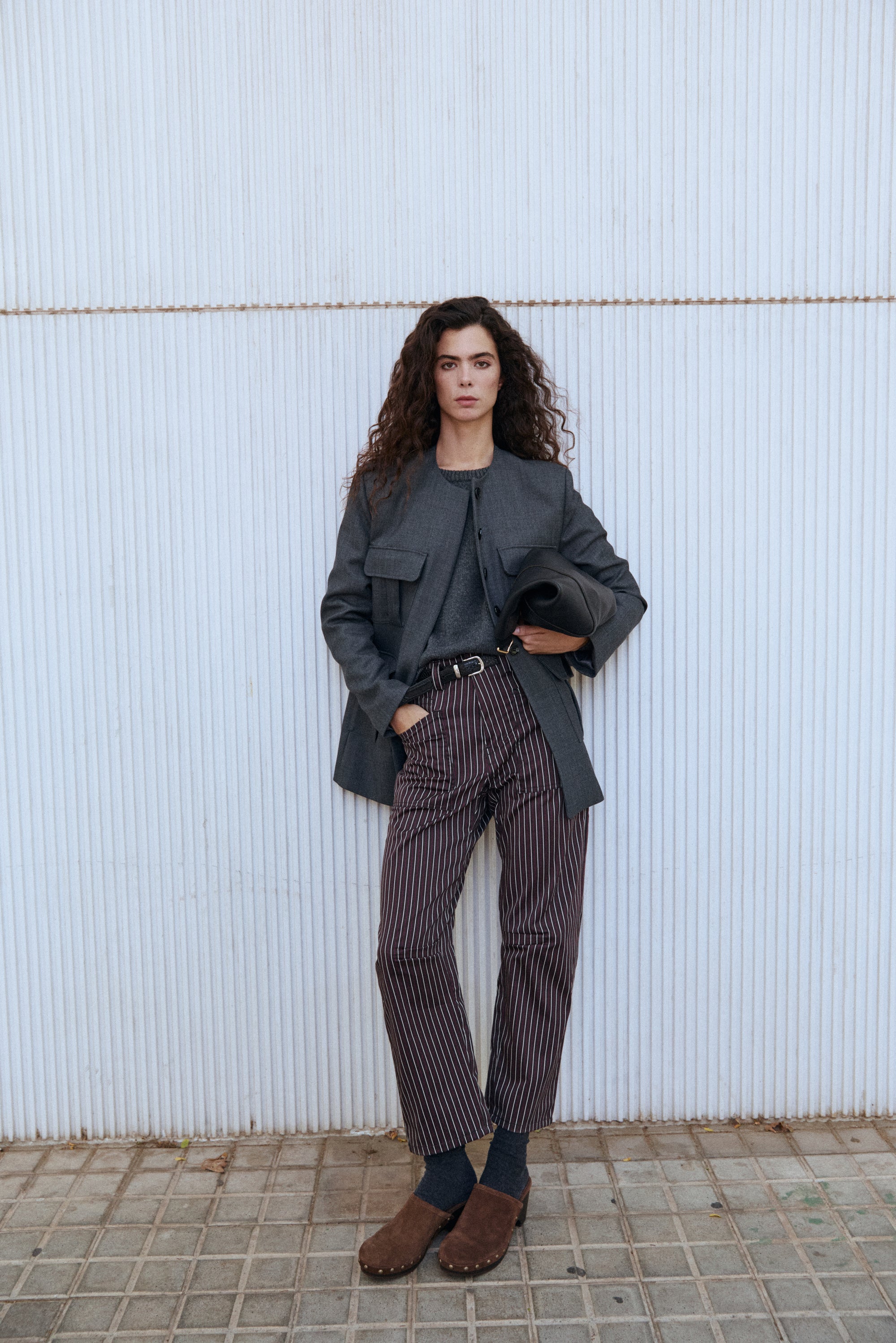 BELLA JACKET POCKETS GREY
