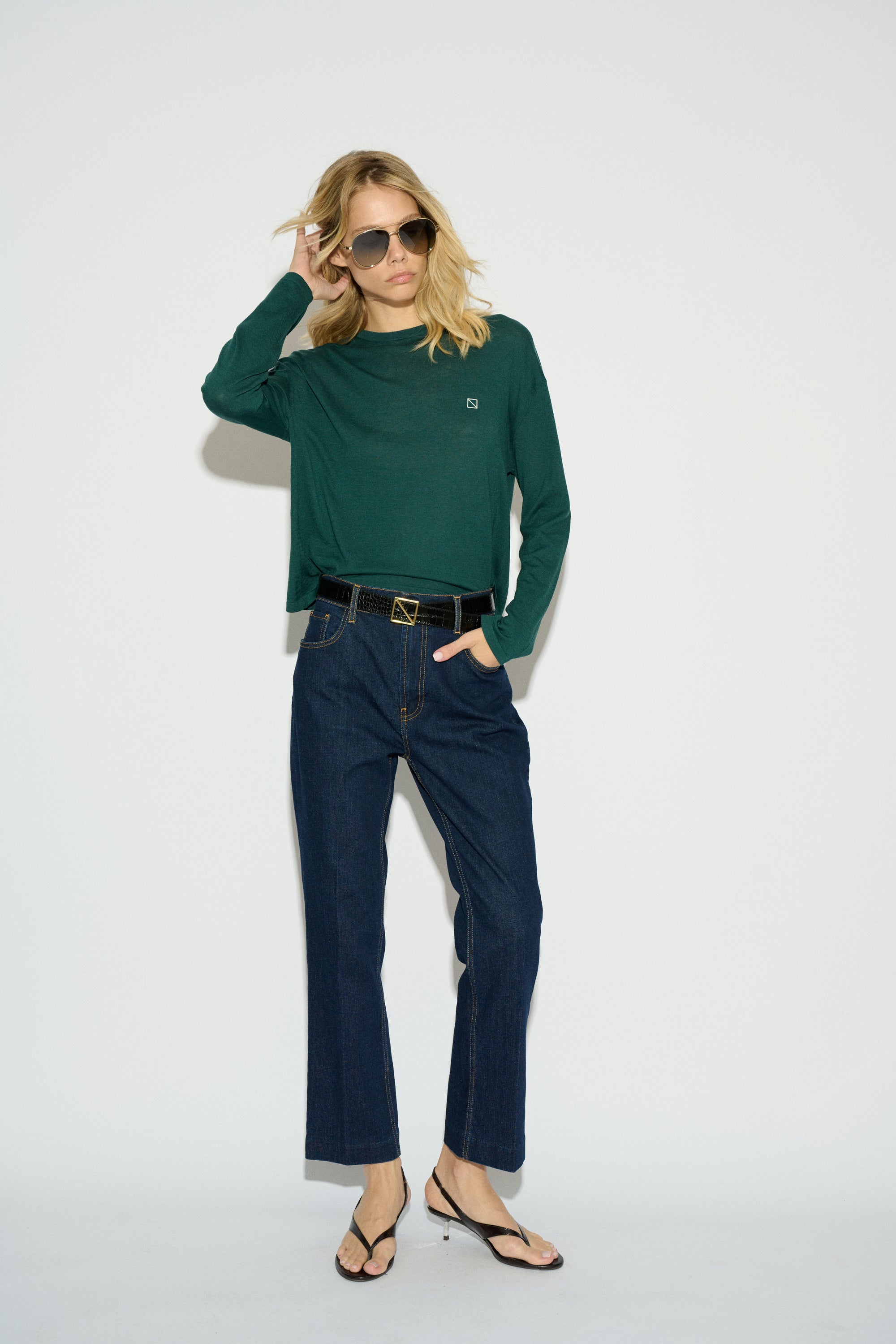 JEANS KIRA BOOTCUT TIRO MEDIO AZUL