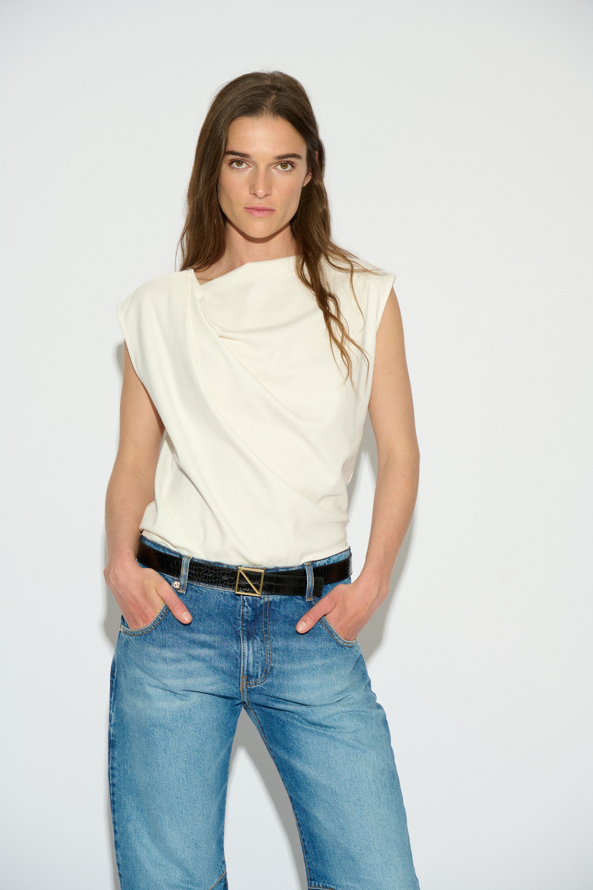 CAMISETA CALIMA SIN MANGAS BLANCO