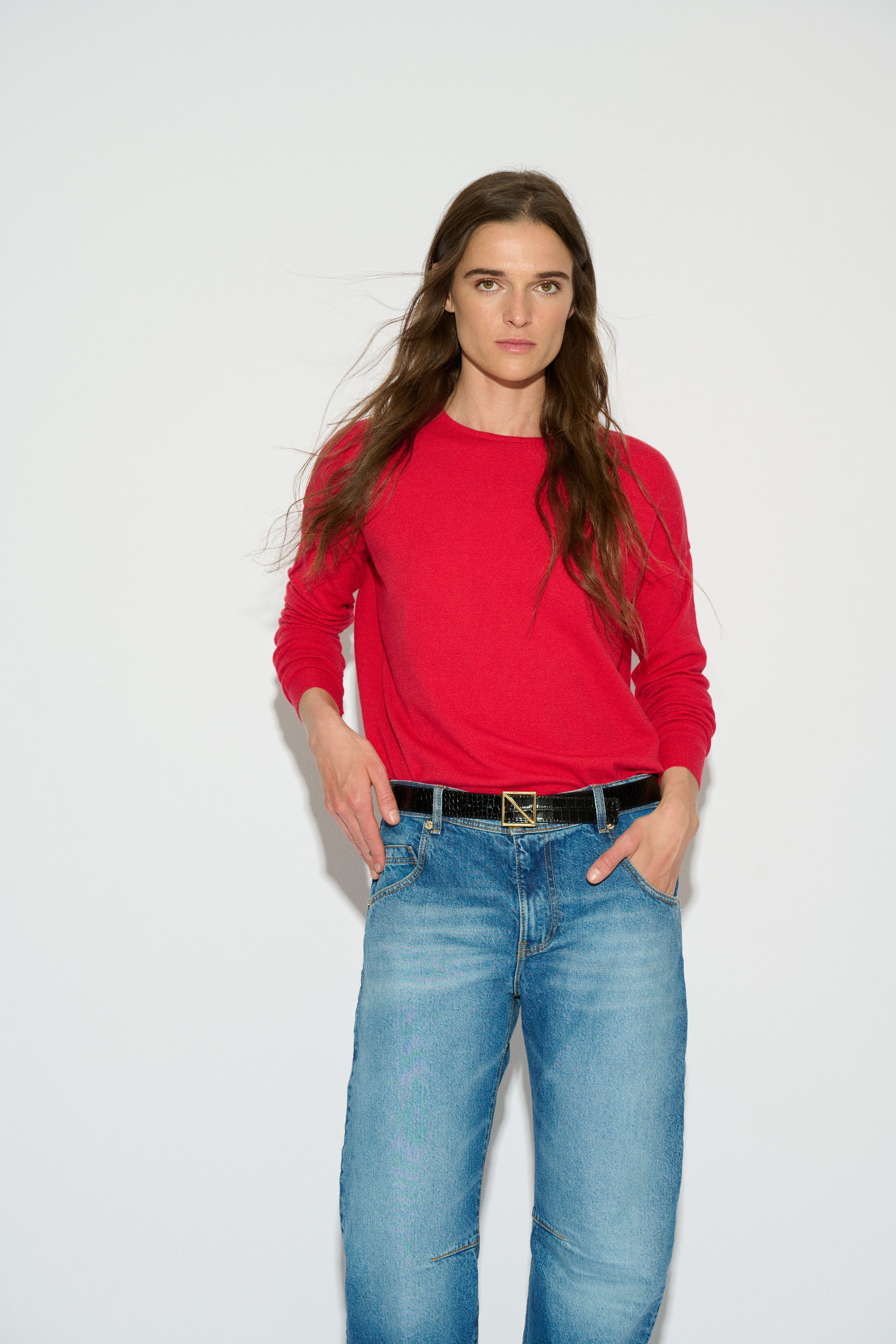 JERSEY SIMONA CUELLO REDONDO ROJO