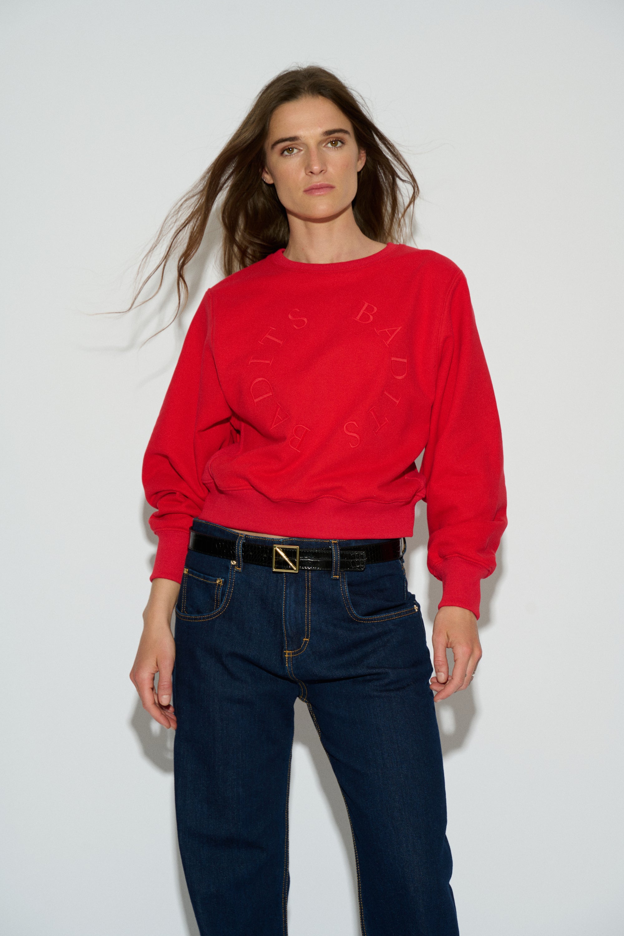 SUDADERA CLOD OVERSIZE ROJO