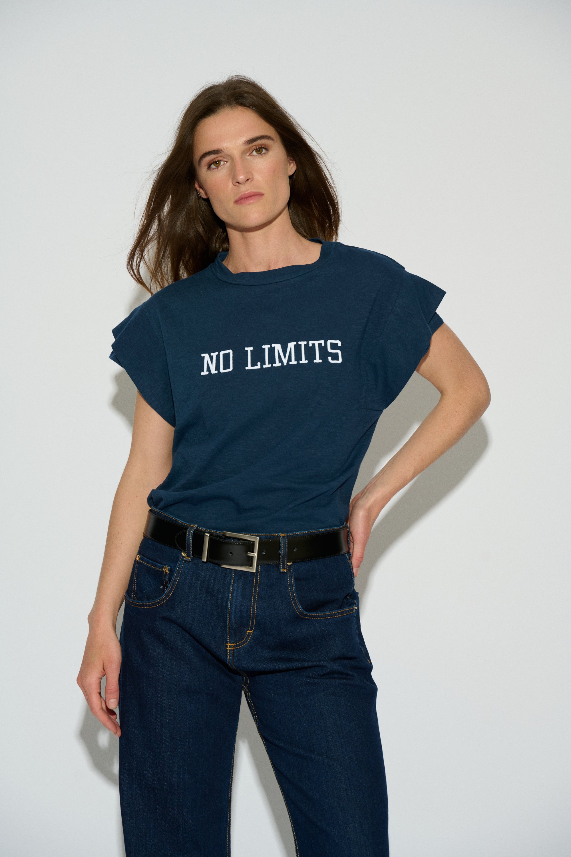 CAMISETA LIMITS DOBLE MANGA NAVY