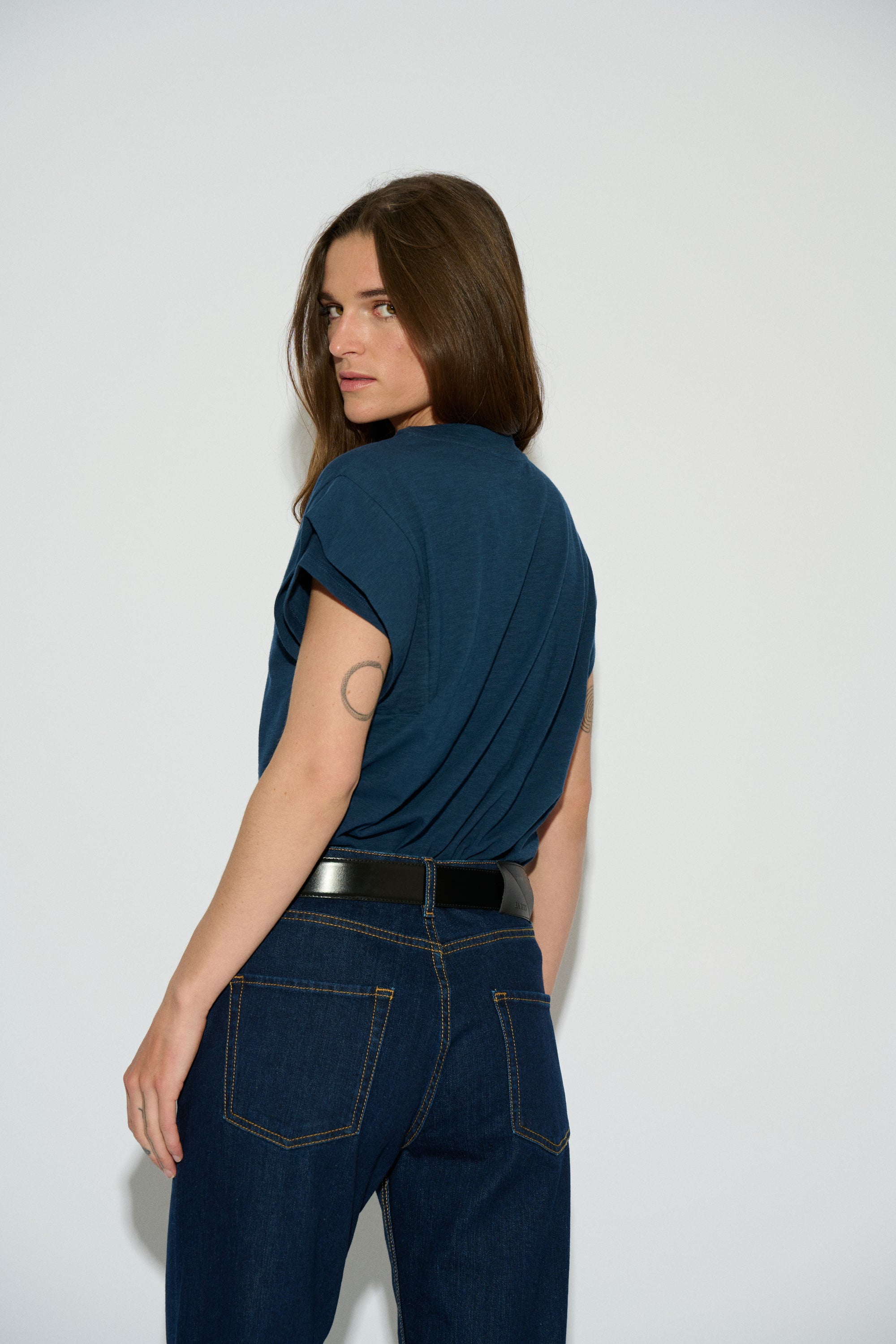 CAMISETA LIMITS DOBLE MANGA NAVY