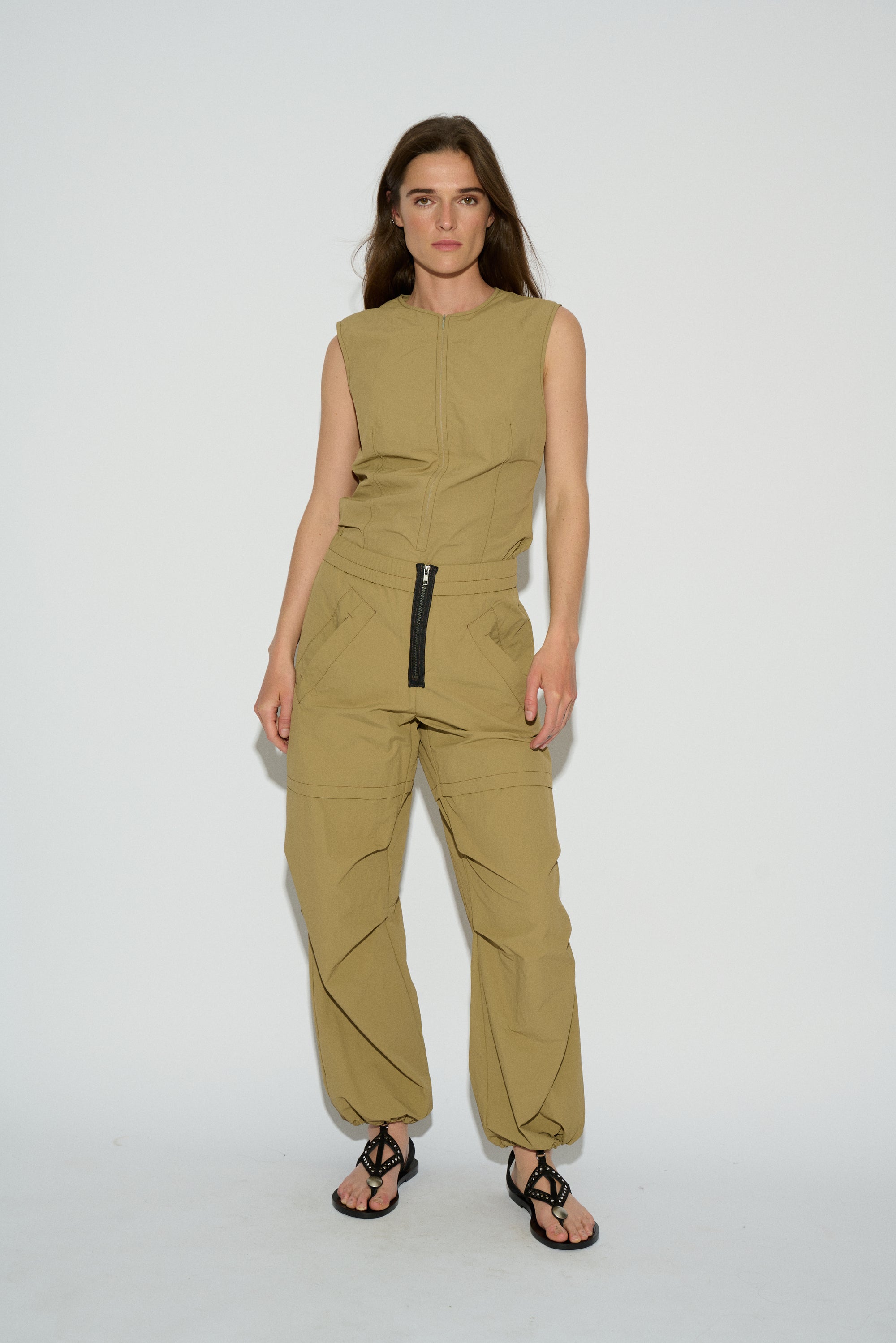 PANTALÓN CAMILA BOMBACHO NYLON BEIGE