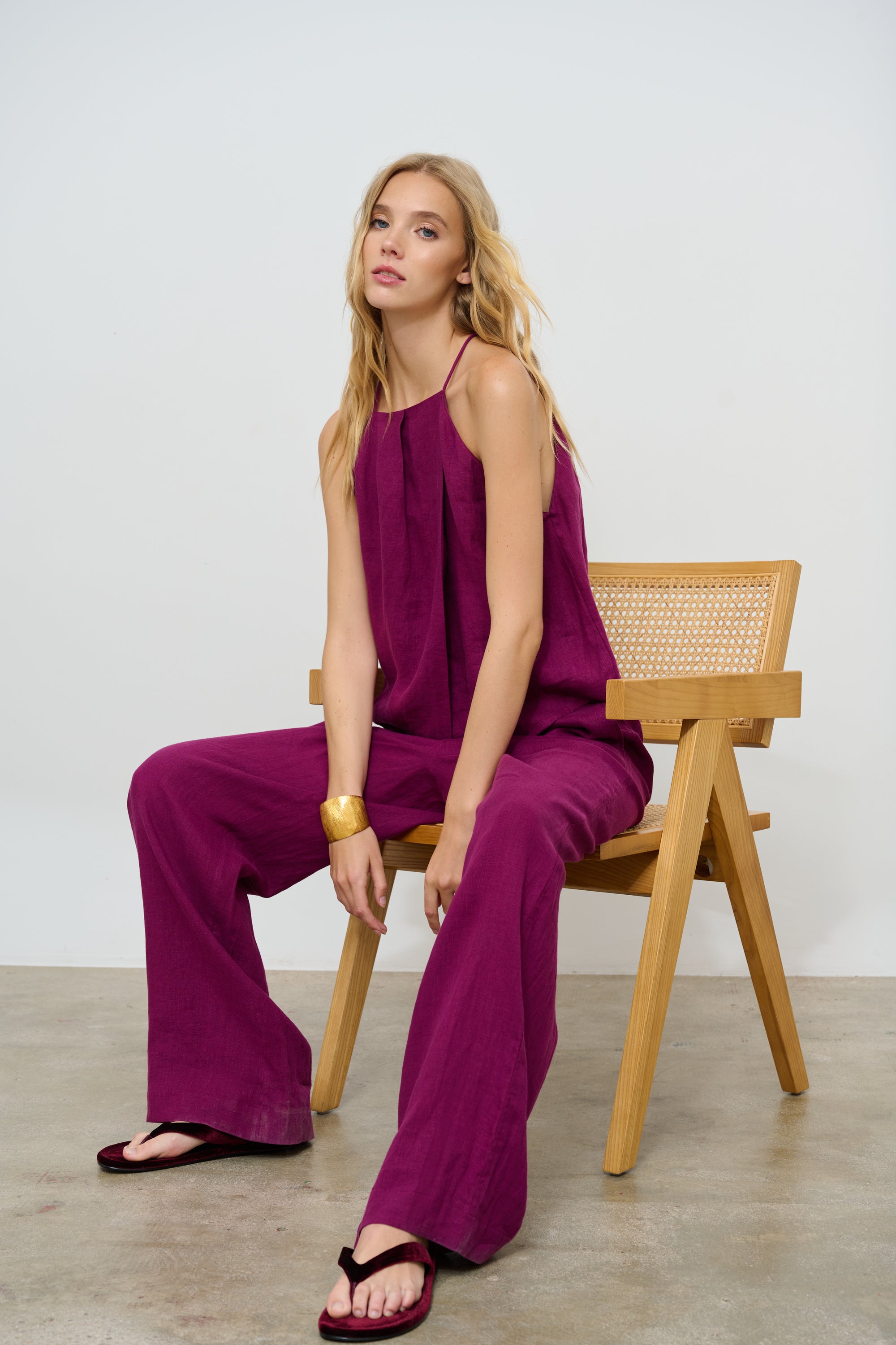 PANTS ROMY BURGUNDY