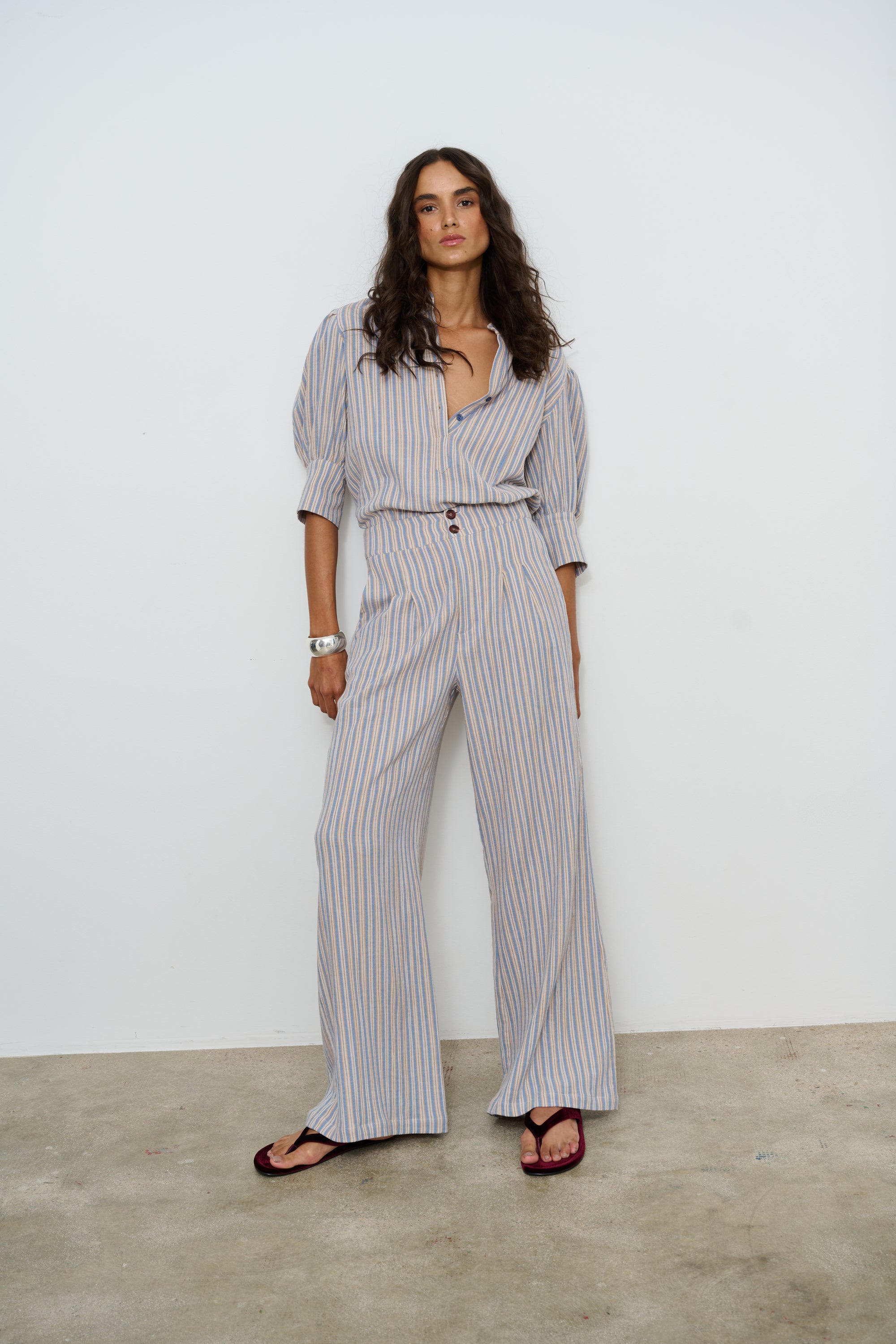 PANTS FRANKIE SS STRIPES BLUE