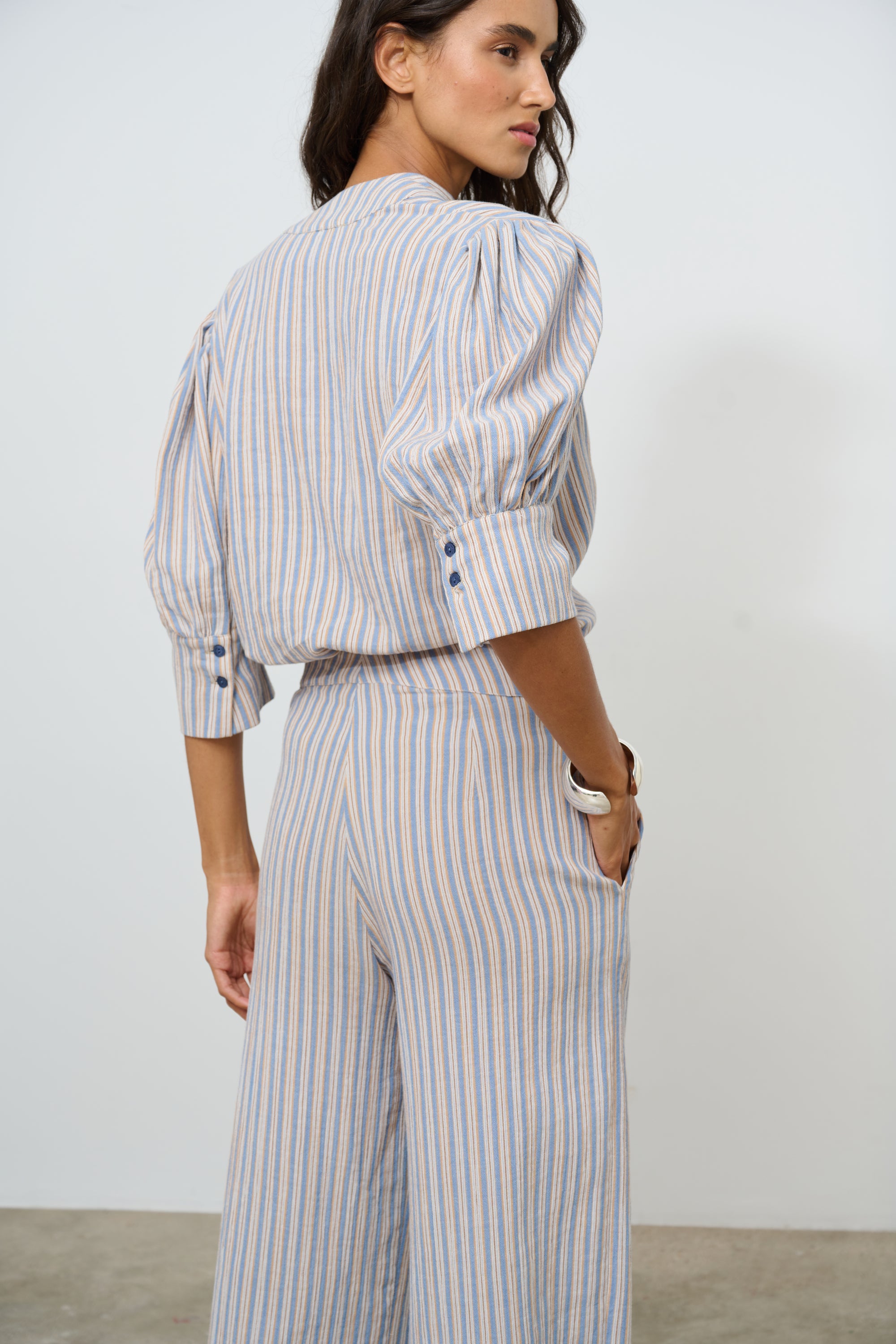 PANTS FRANKIE SS STRIPES BLUE