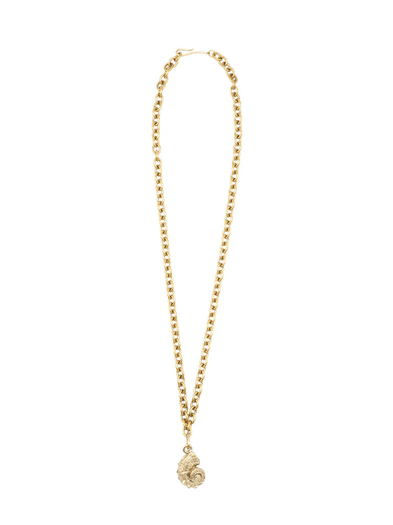 GOLD SNAIL NECKLACE