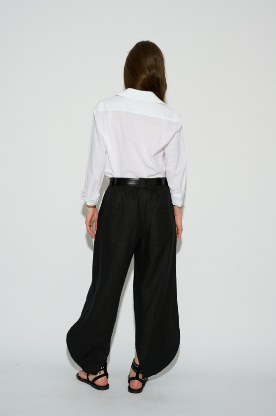 SIMONA WHITE LINEN SHIRT